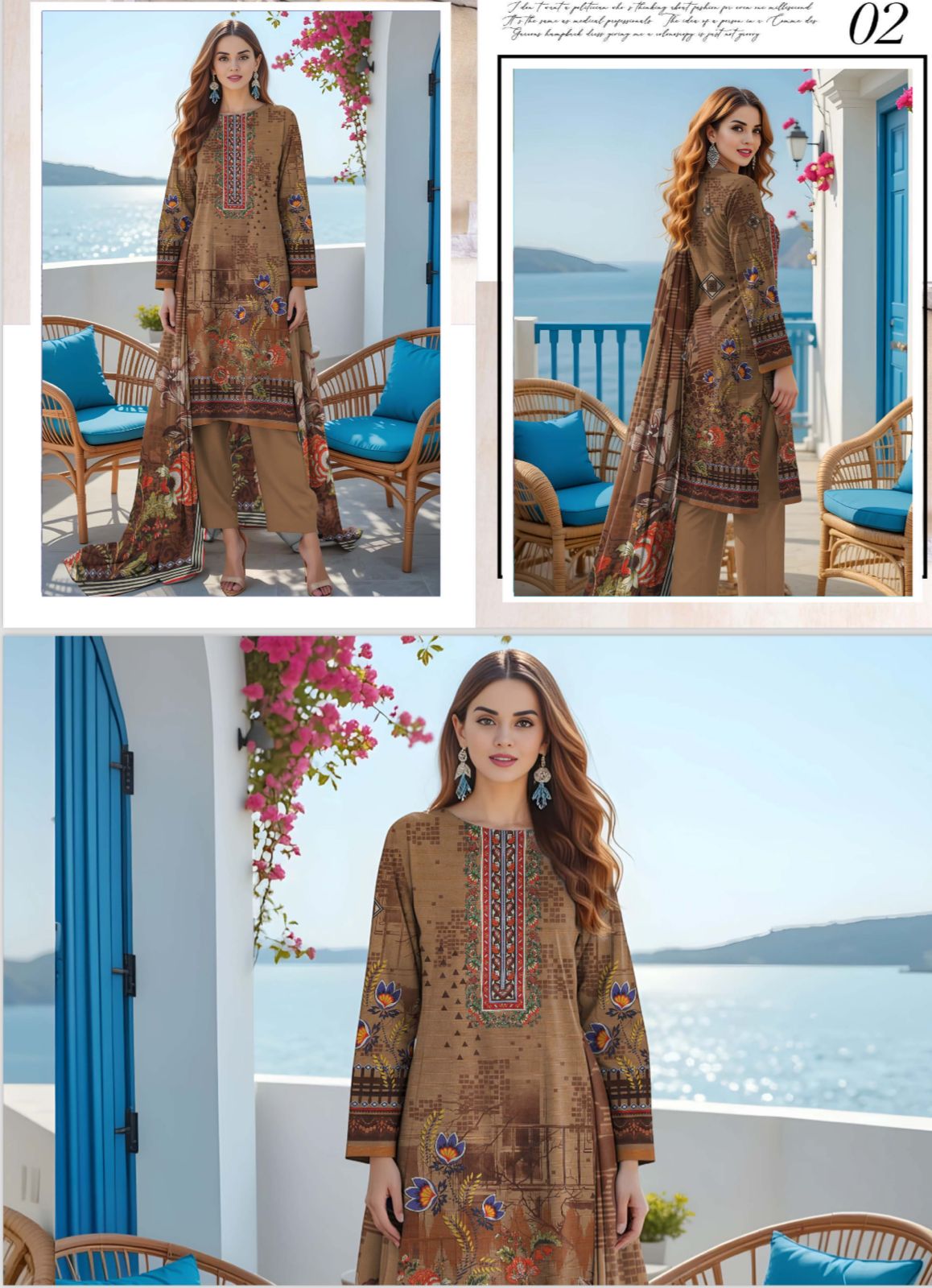 ORIGINAL BRAND BIN NOOR 3PC LAWN 10 SUITS