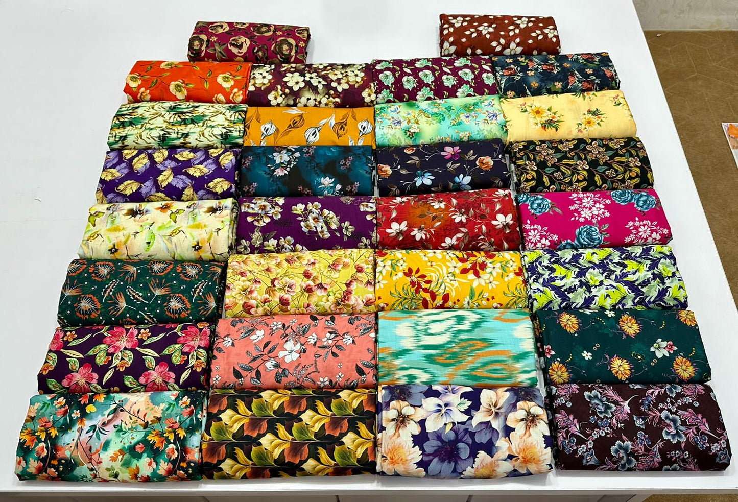 Kayseria 2Pc All Over Bana Dora Print Linen 8 Suits