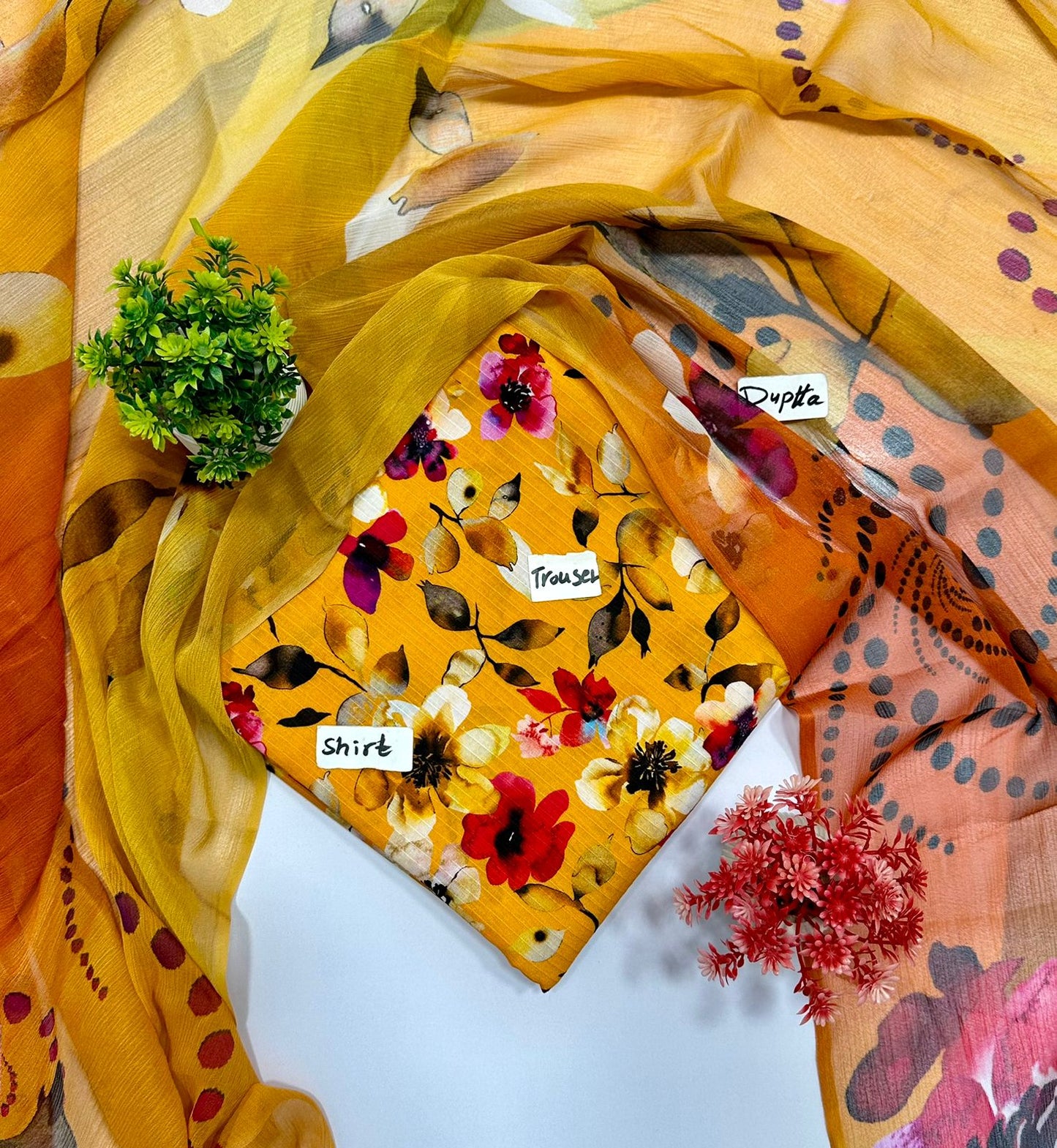Bana Dora Bamber Dupatta All Over Linen 10 Suits