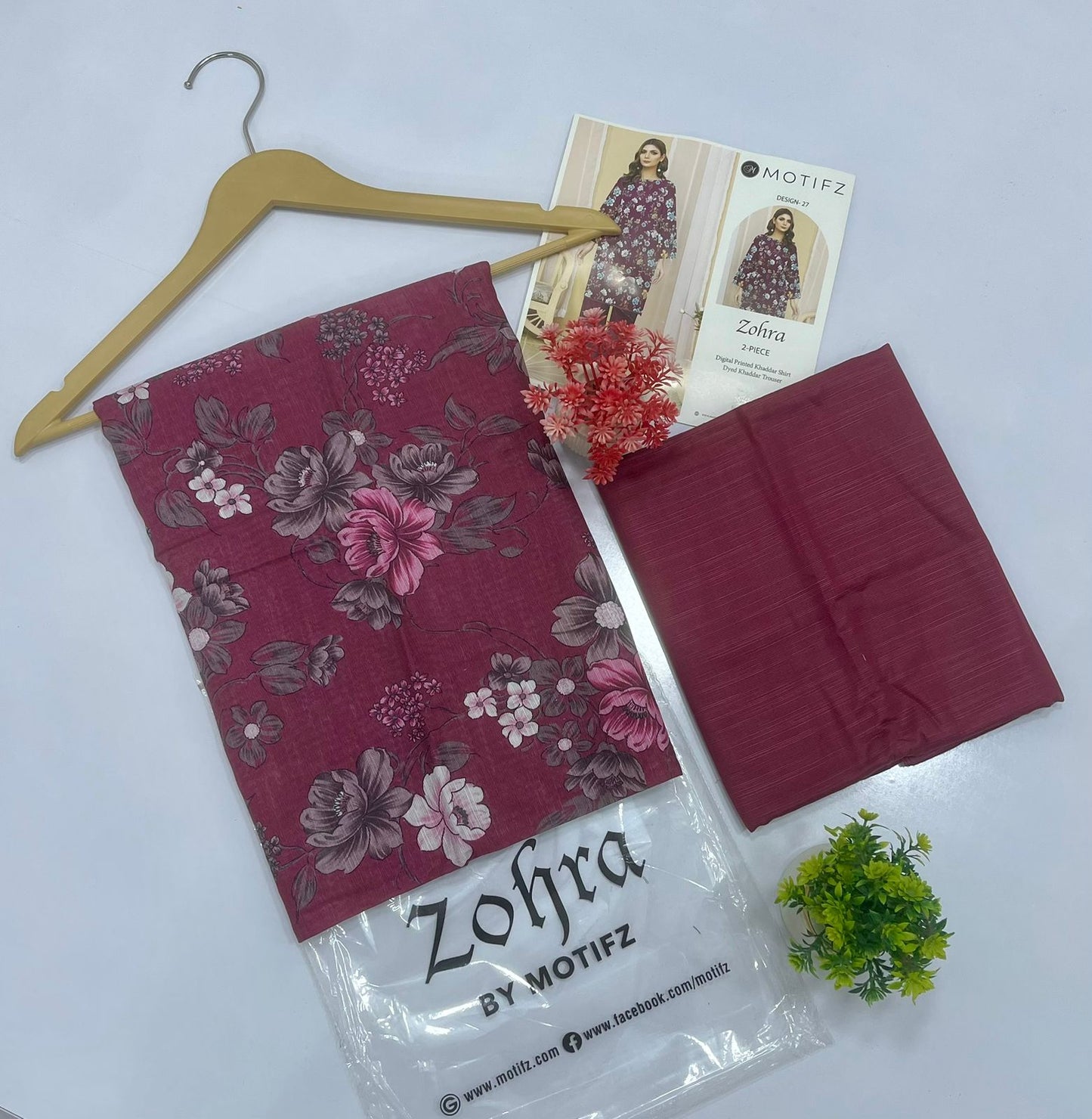 ZOHRA by Motifz 2PC Khaddar 10 Suit A