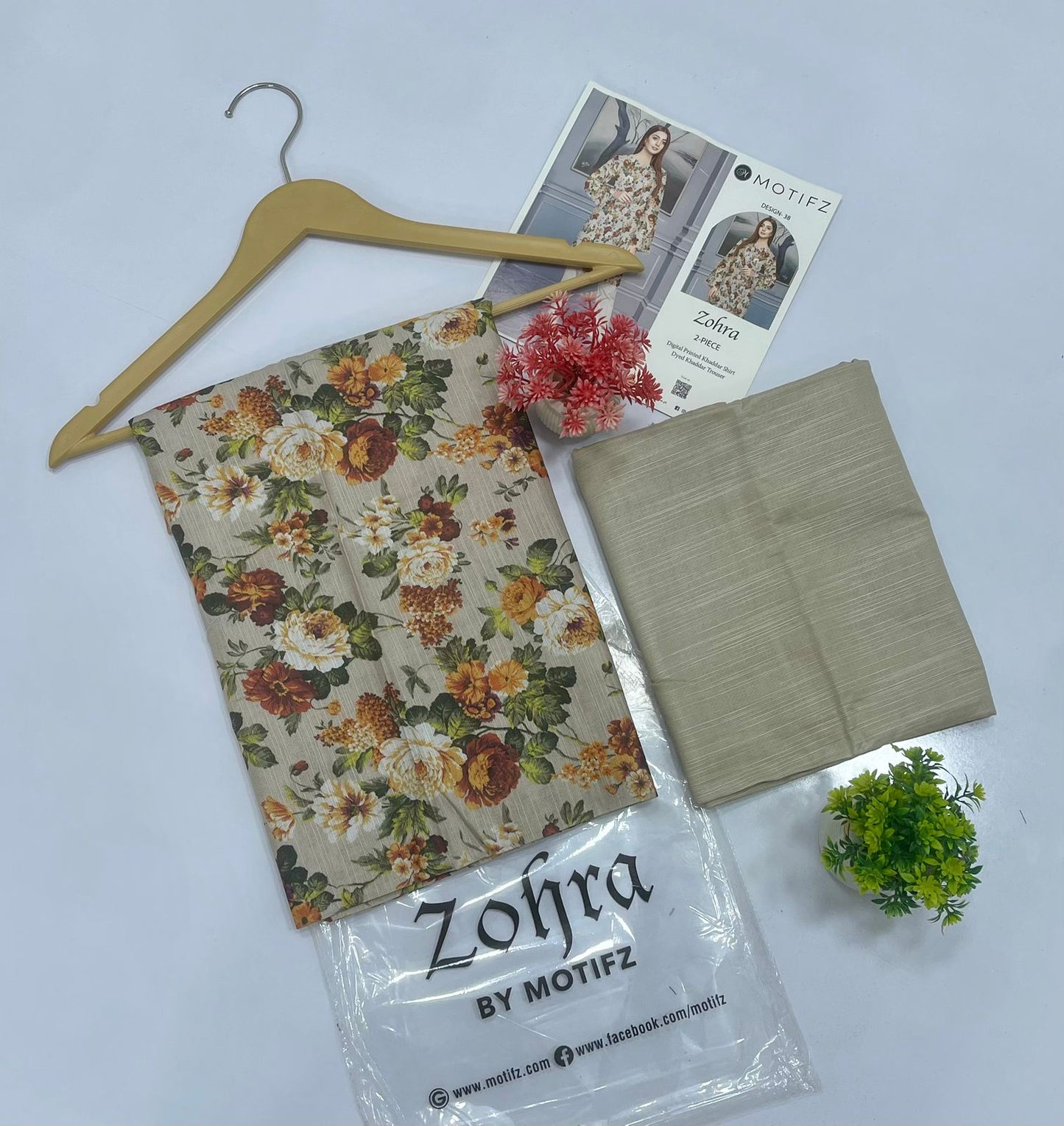 ZOHRA by Motifz 2PC Khaddar 10 Suit A