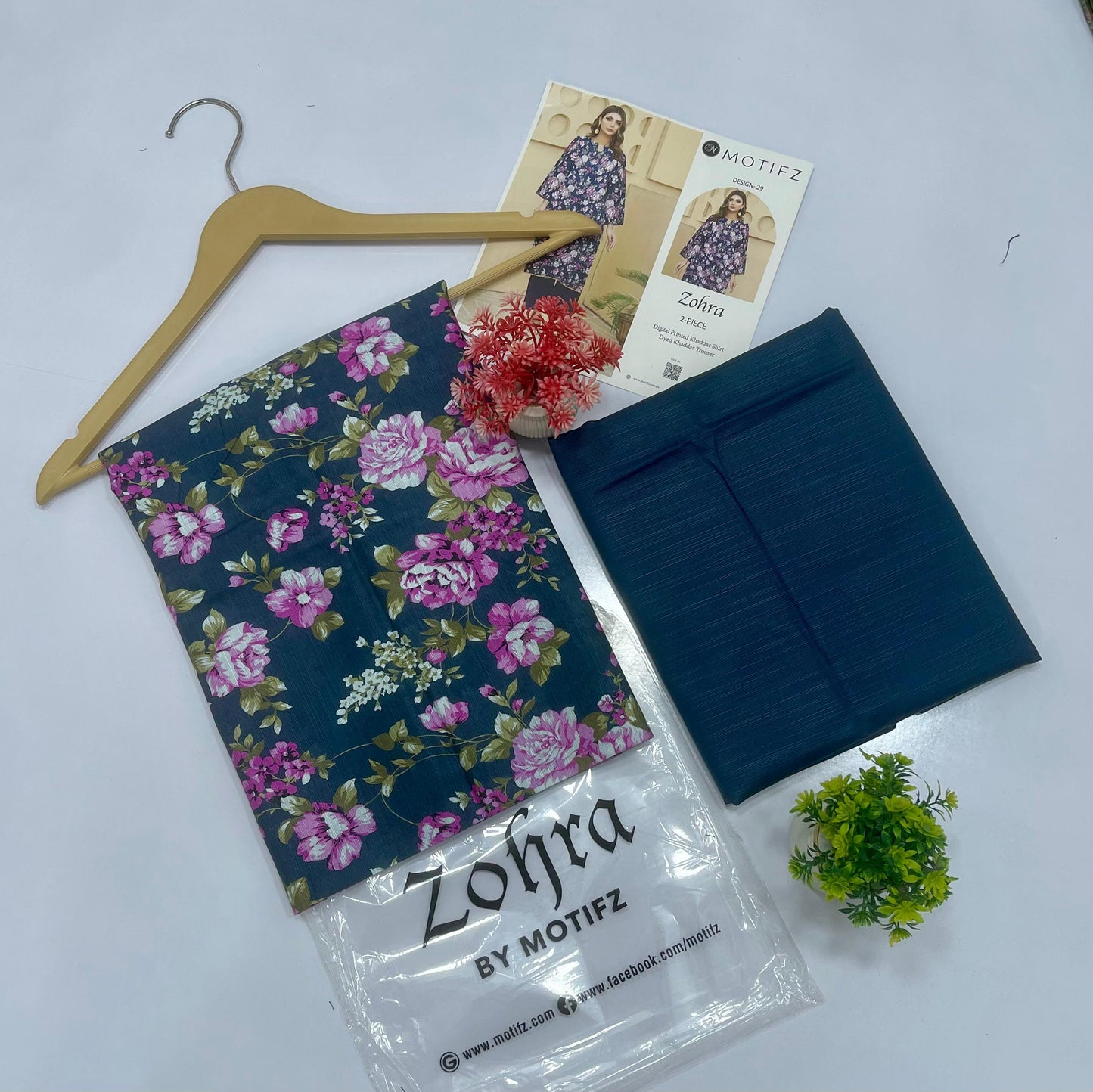 ZOHRA by Motifz 2PC Khaddar 10 Suit A