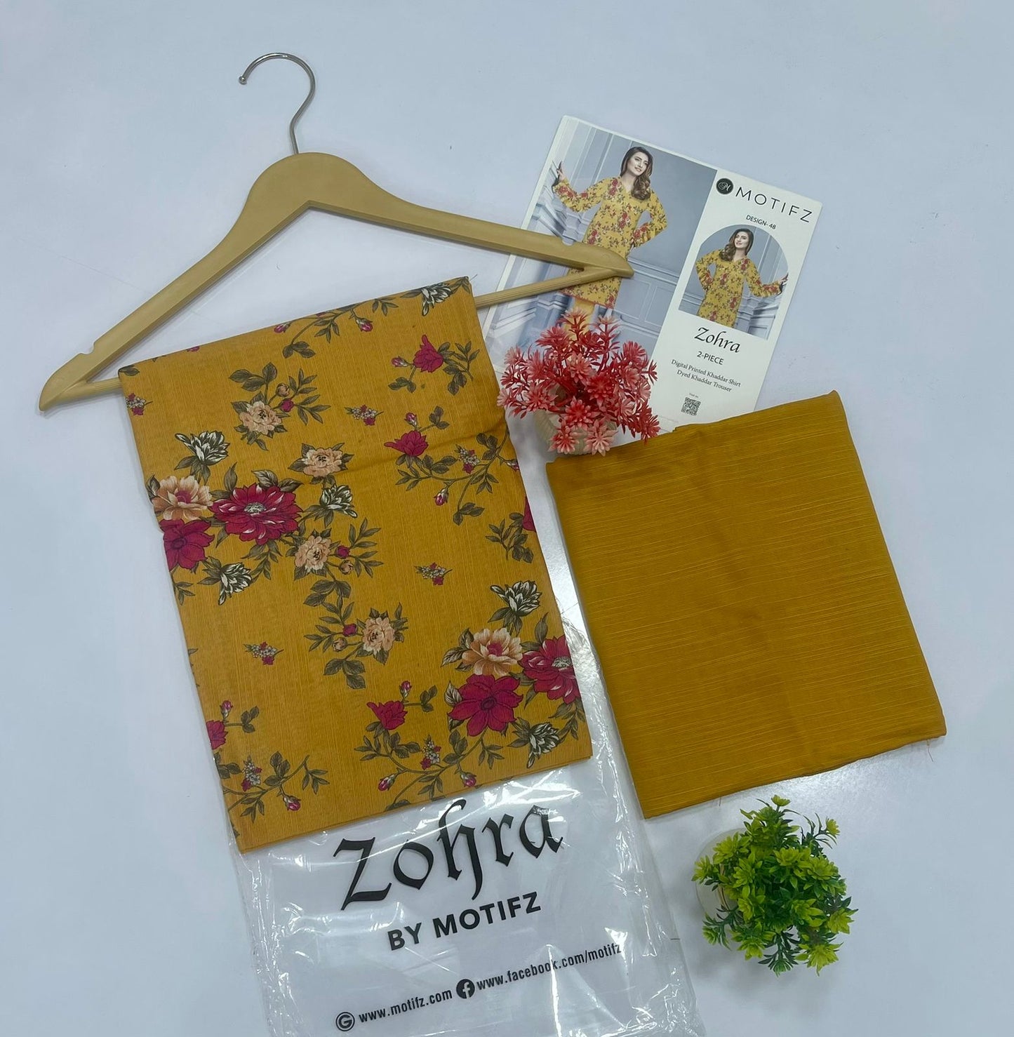 ZOHRA by Motifz 2PC Khaddar 10 Suit A