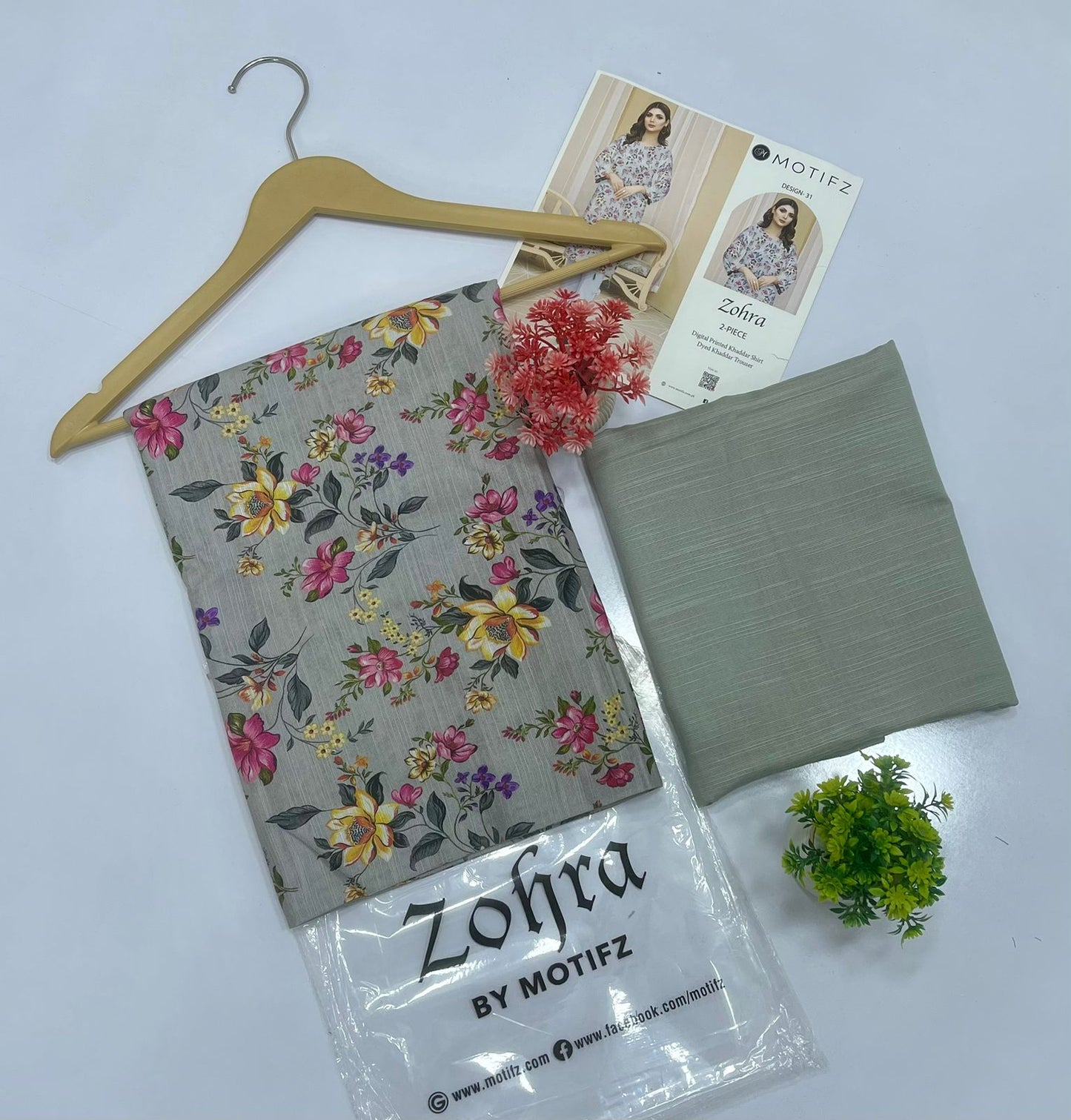 ZOHRA by Motifz 2PC Khaddar 10 Suit A