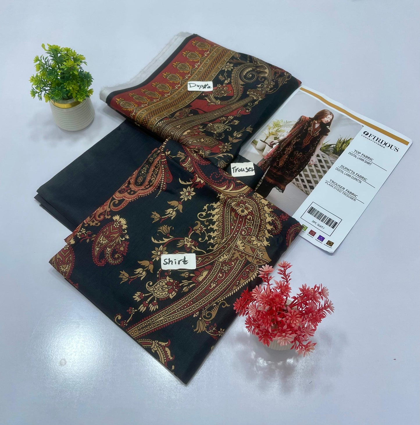 JADE BY FIRDOUS 3 PC LAWN 5 SUITS B