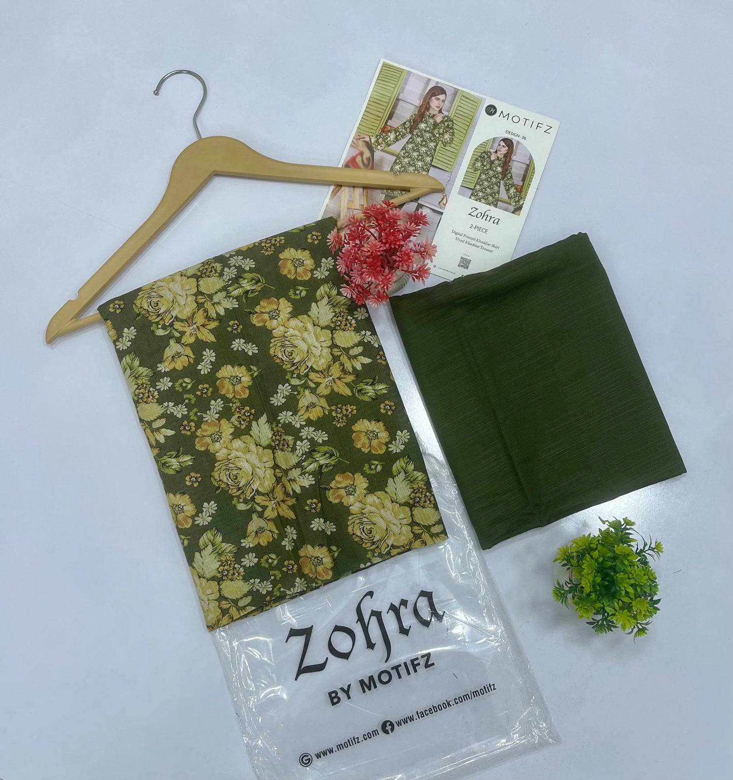 ZOHRA by Motifz 2PC Khaddar 5 Suit