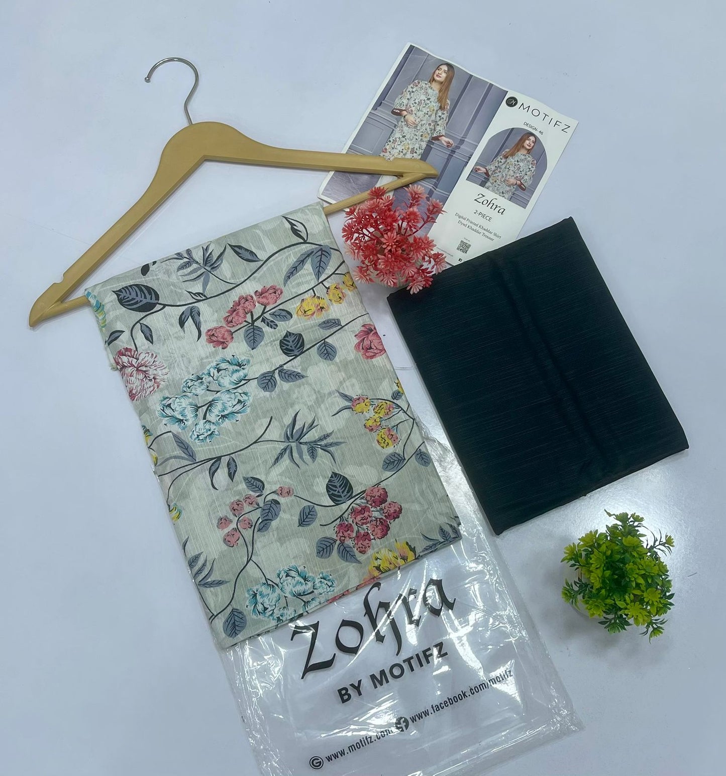ZOHRA by Motifz 2PC Khaddar 5 Suit