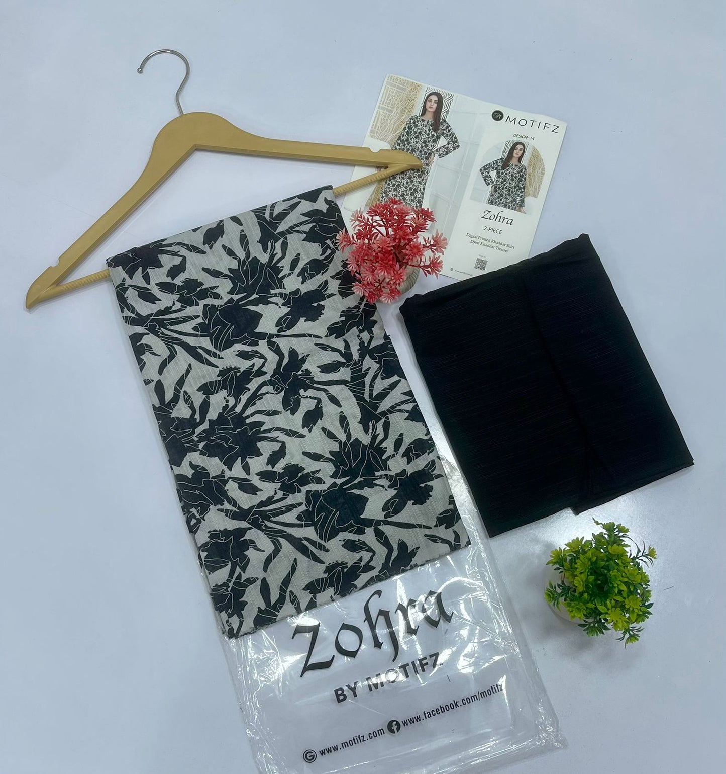ZOHRA by Motifz 2PC Khaddar 5 Suit