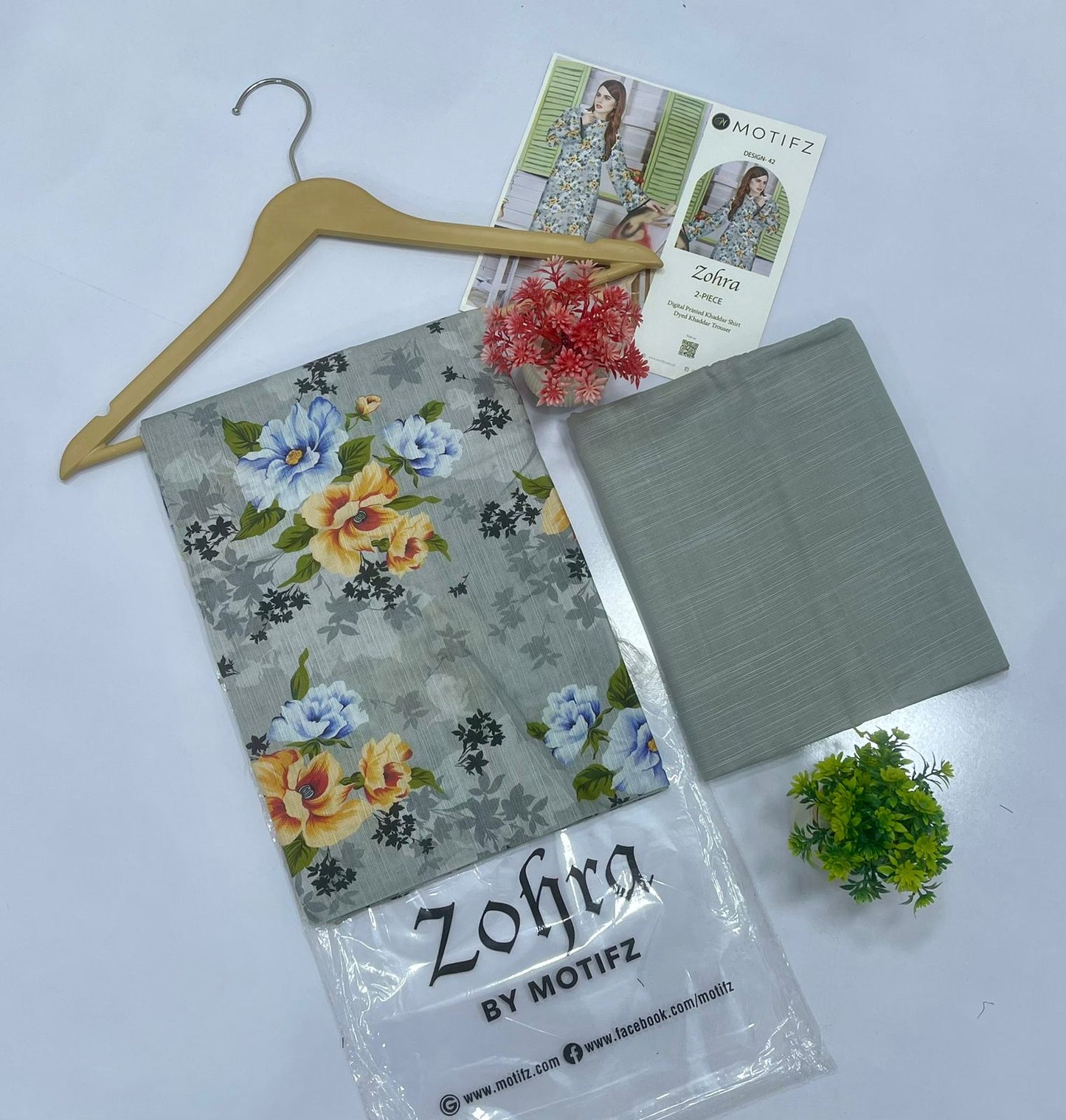 ZOHRA by Motifz 2PC Khaddar 10 Suit A