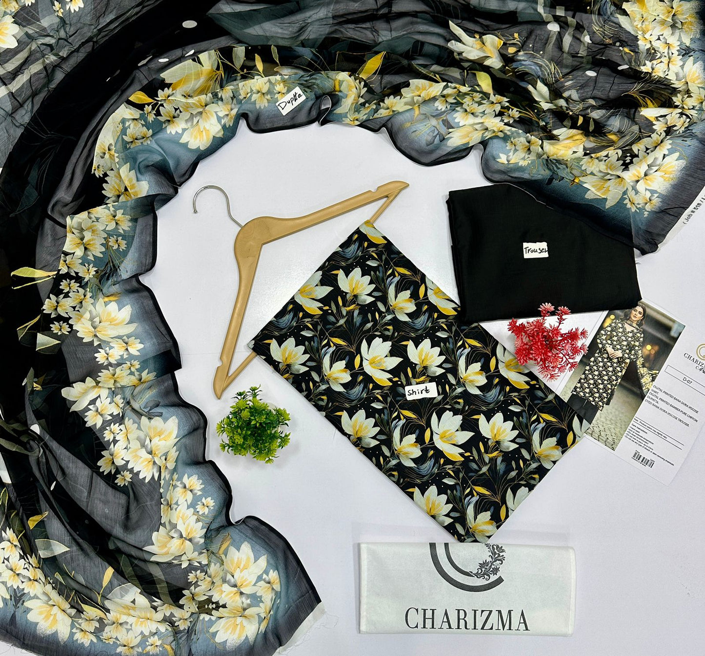 Charizma C Print Bana Dora 3Pc Viscose (5 Suits) B