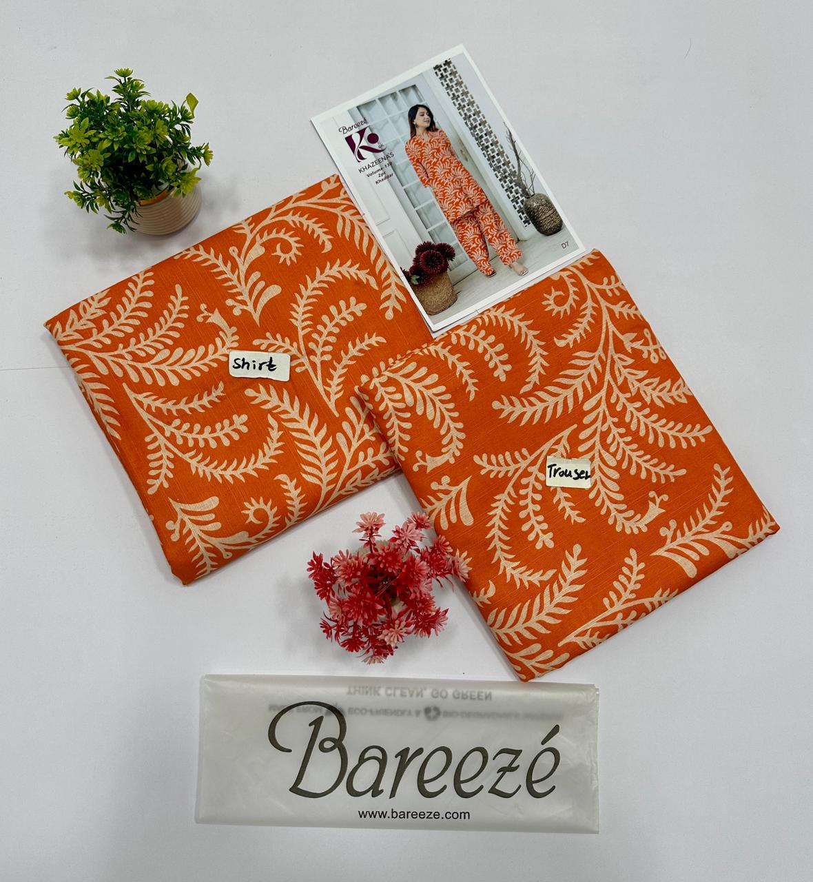 Bareeze Khadder 2 Pc Digital Printed All Over 10 Suits B