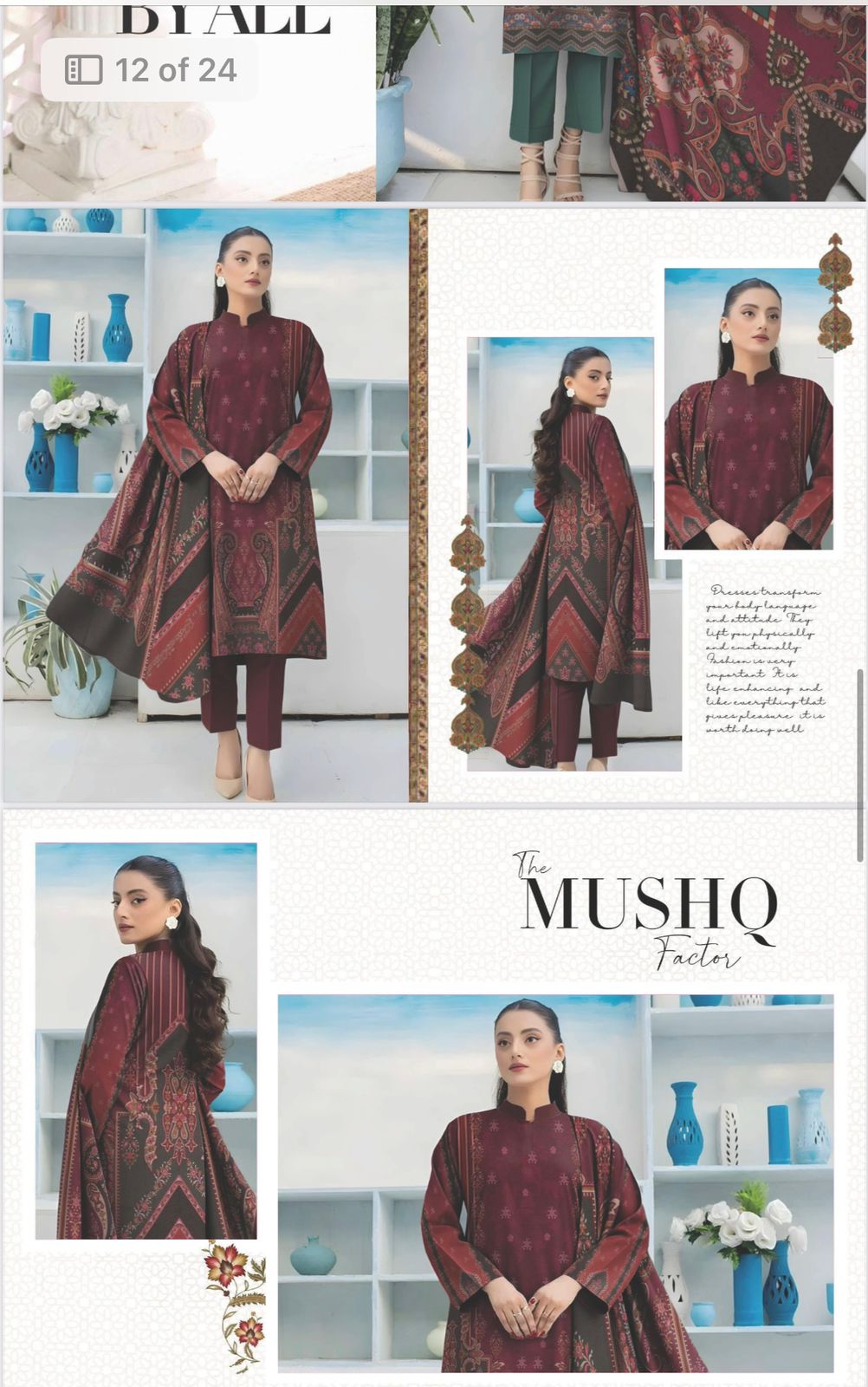 Original Brand BinNoor Fab 3 Pc Shamary (10 Suits)