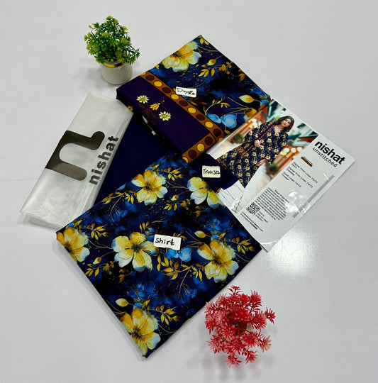 Nisha By Nishat Linen 3 Pc (5 Suits) B