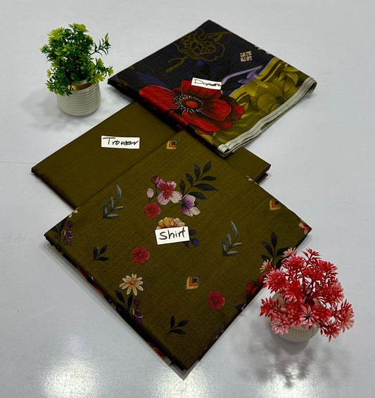 Peach Wool Charcal 3 Pc (4 Suits)A