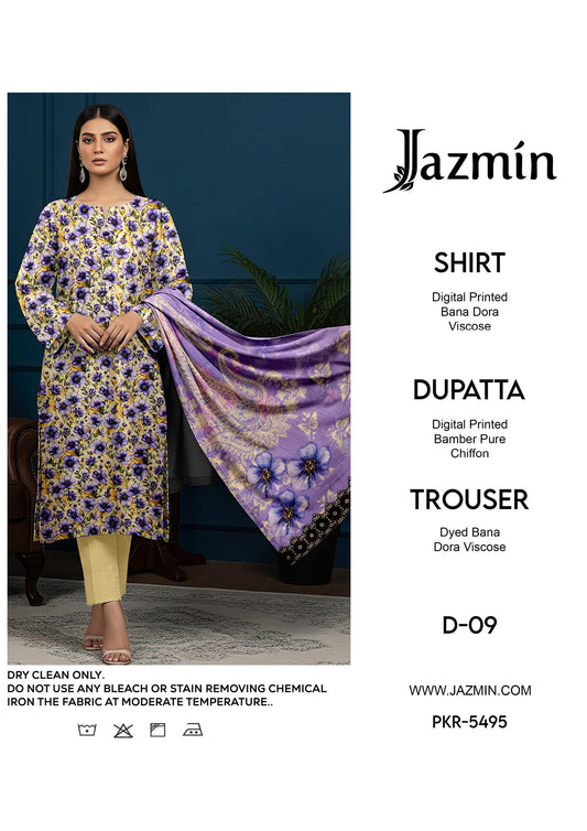 Jazmin Viscose Bana Dora 3 pc 5 suits B