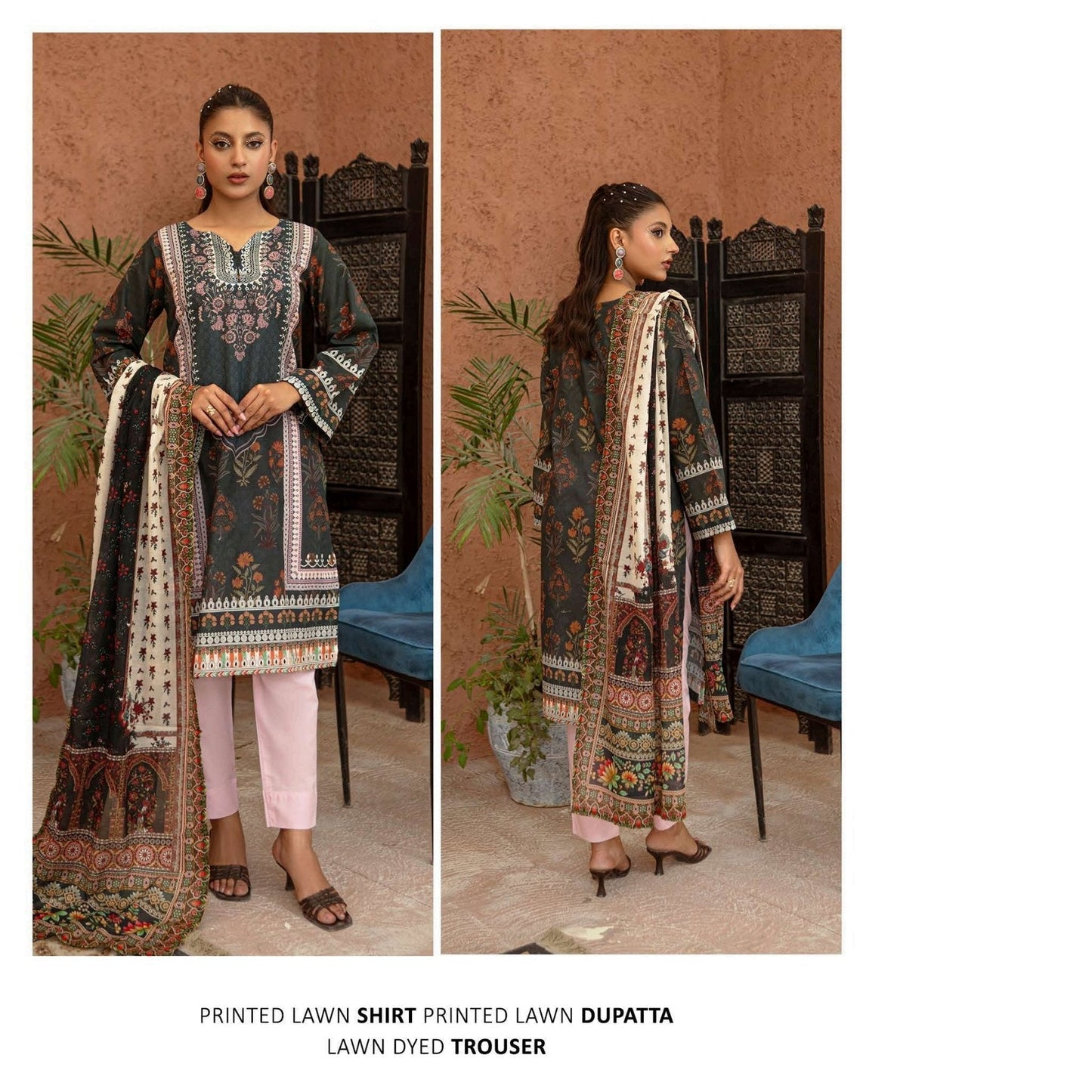 Popular Printed Lawn 5 Suits Category B Market Boy