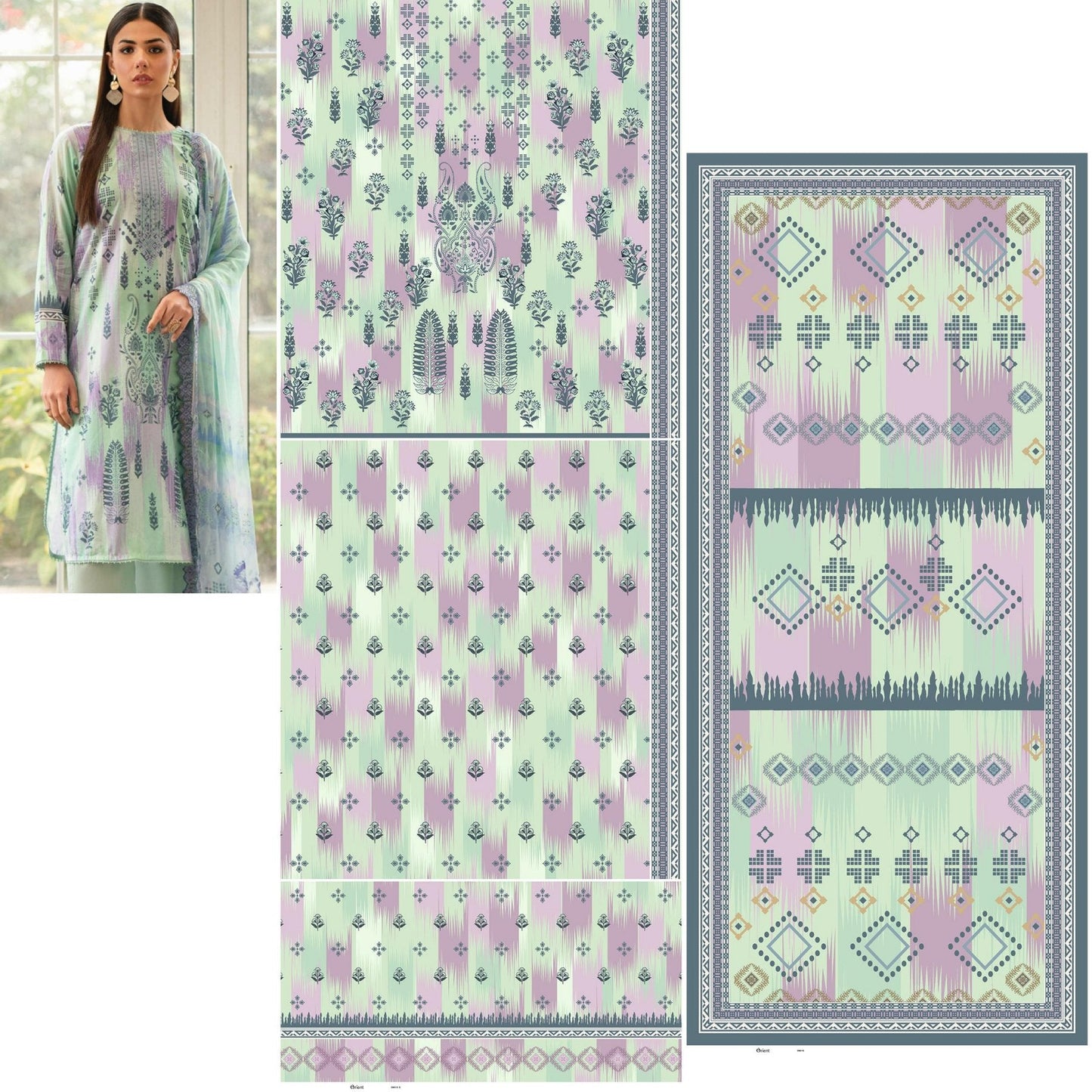 Orient 3PC Lawn 10 Suits