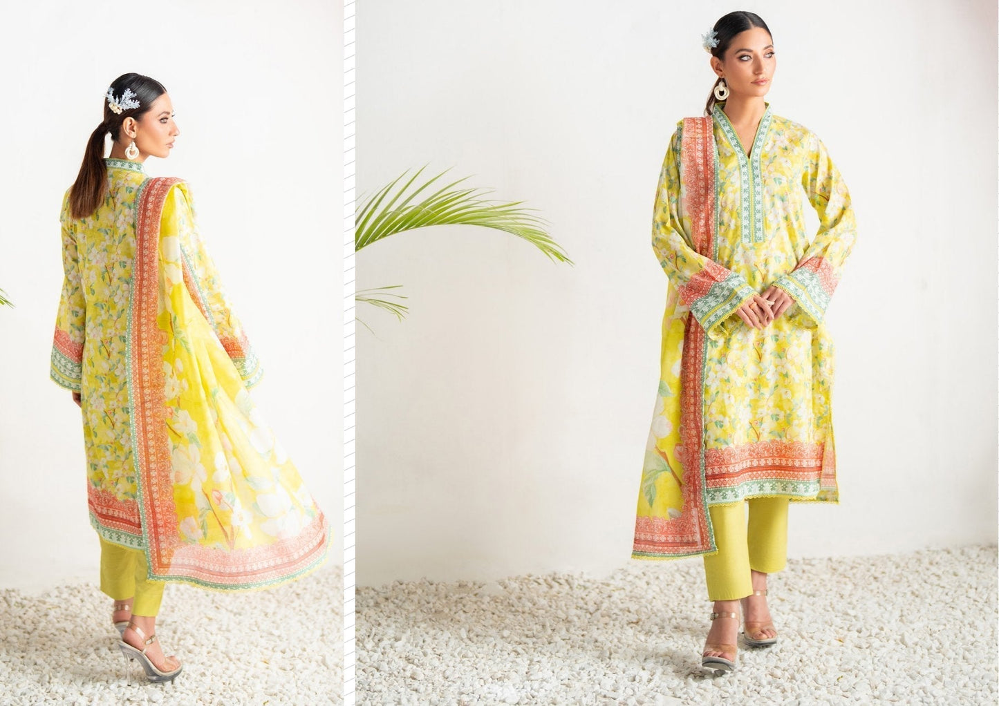 Salina Vol-7 Digital Printed Lawn 5 Suits Category A Market Boy