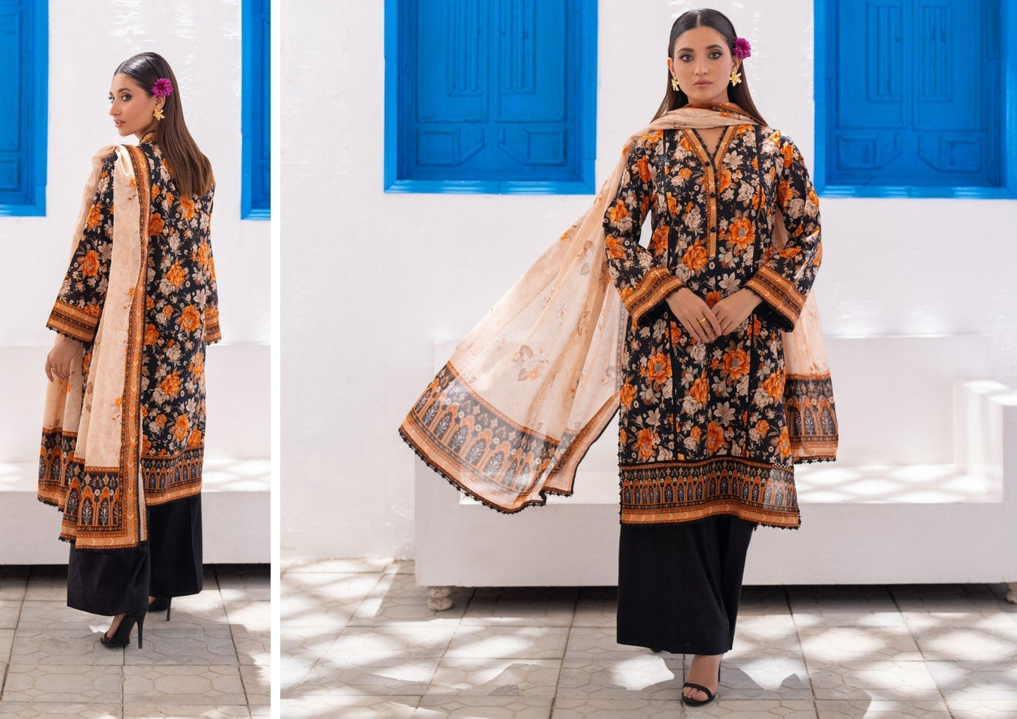 SALINA VOL-8 DIGITAL PRINTED LAWN (Set -Pack Of 10 Suits ) Market Boy