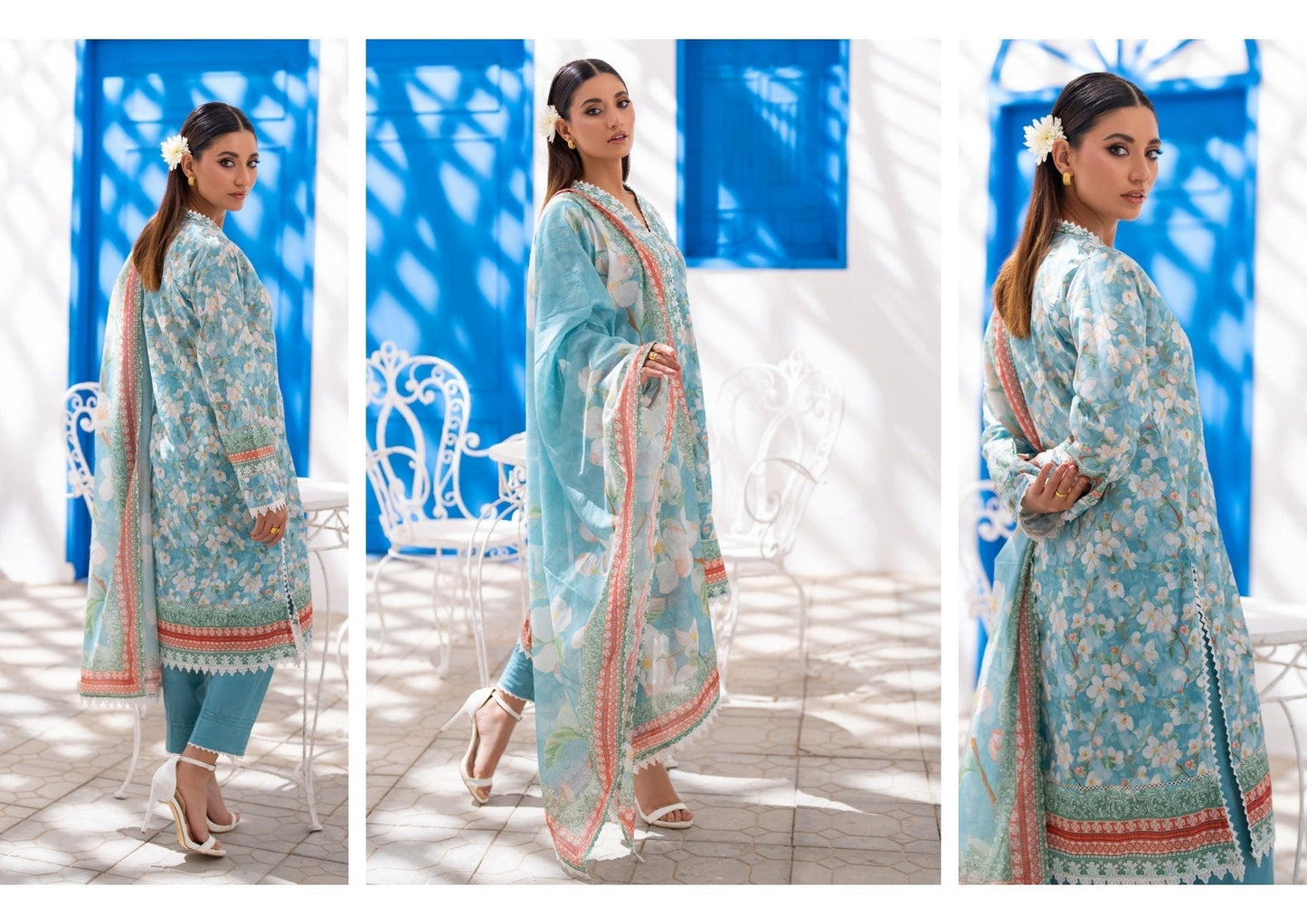 SALINA VOL-8 DIGITAL PRINTED LAWN (Set -Pack Of 10 Suits ) Market Boy
