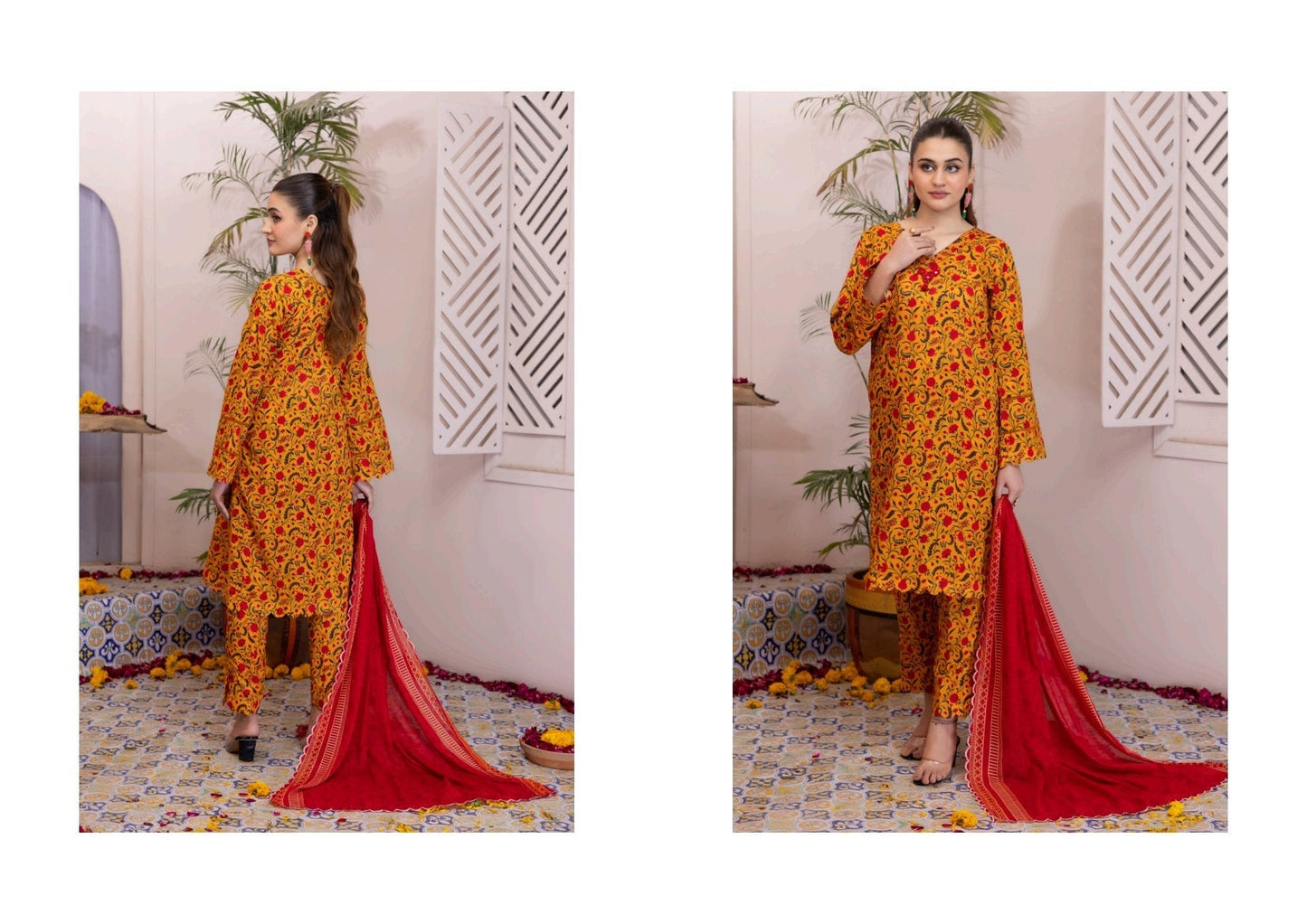 SALINA SEPARATES VOL-6 DIGITAL PRINTED LAWN (Set -Pack Of 5 Suits ) Category B Market Boy