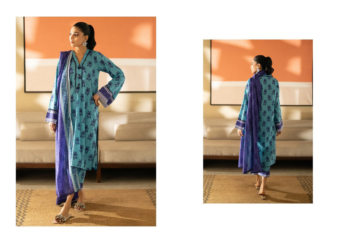 SALINA SEPARATES VOL-6 DIGITAL PRINTED LAWN (Set -Pack Of 5 Suits ) Category A Market Boy