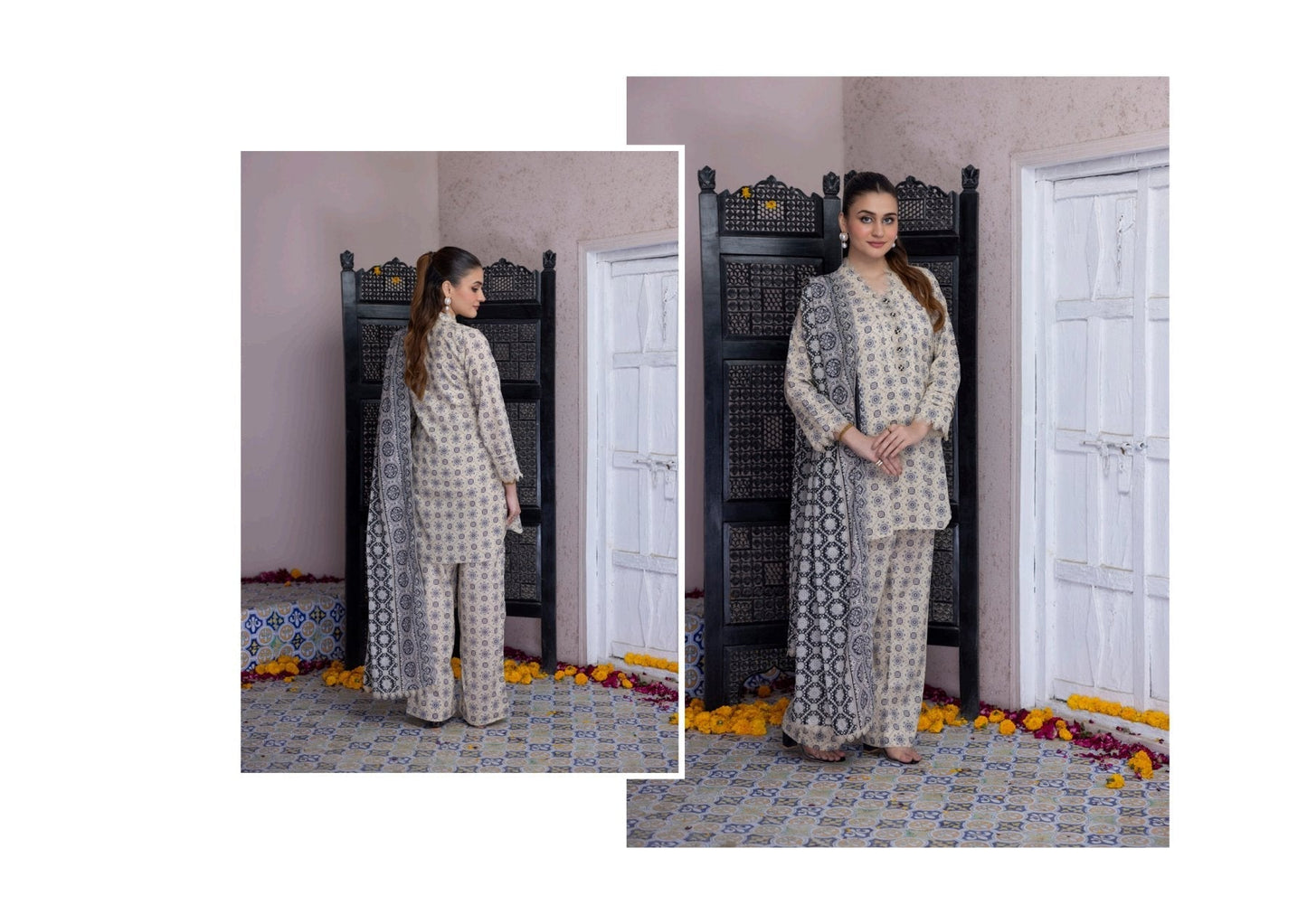 SALINA SEPARATES VOL-6 DIGITAL PRINTED LAWN (Set -Pack Of 5 Suits ) Category B Market Boy