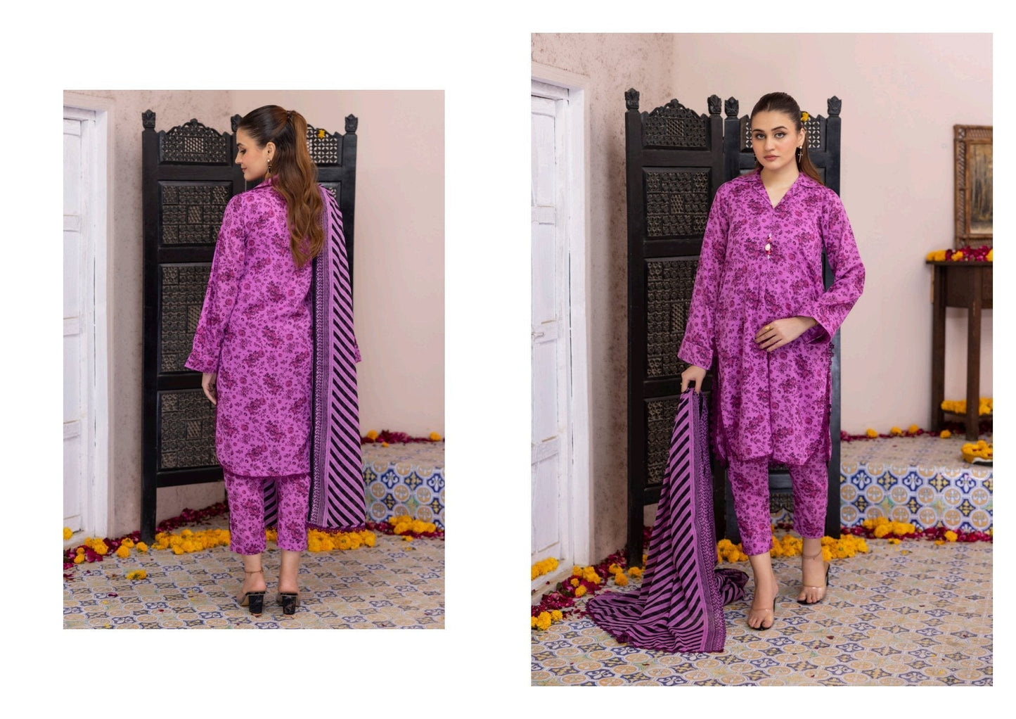 SALINA SEPARATES VOL-6 DIGITAL PRINTED LAWN (Set -Pack Of 5 Suits ) Category B Market Boy