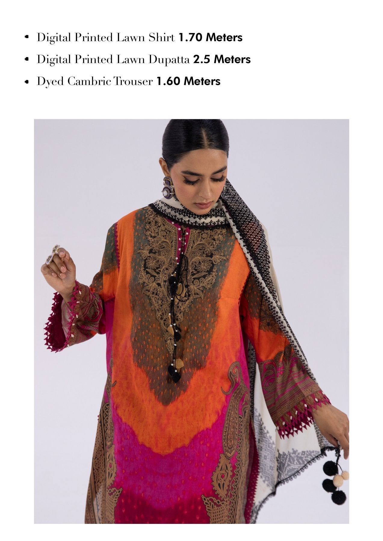 ORIGINAL SANA SAFINAZ 3-PC PRINTED LAWN (Set -Pack Of 5 Suits ) Category B Market Boy