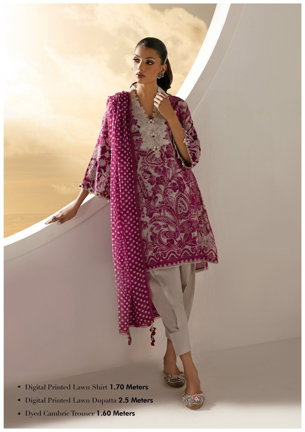 ORIGINAL SANA SAFINAZ 3-PC PRINTED LAWN (Set -Pack Of 5 Suits ) Category A Market Boy