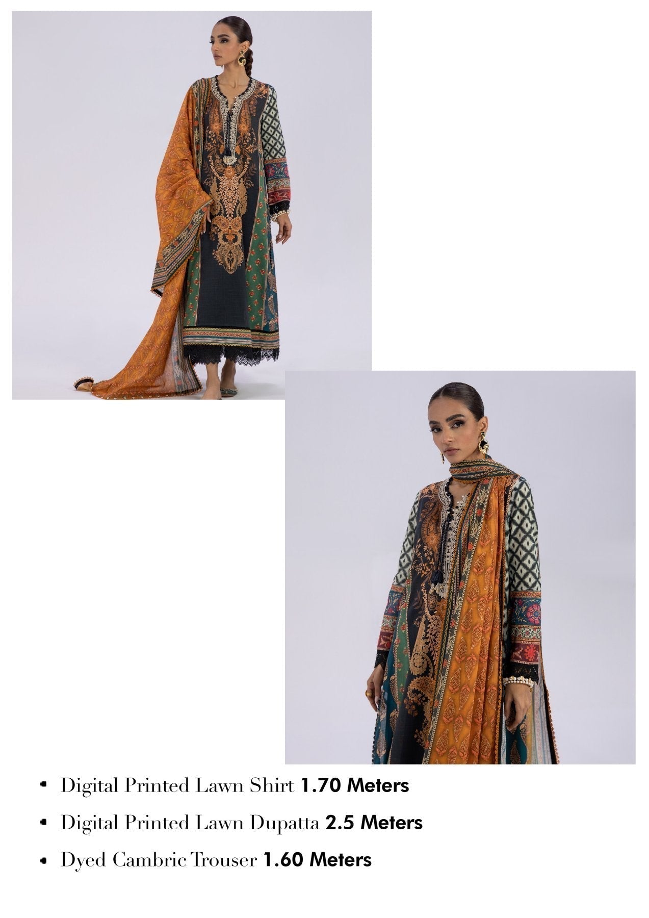 ORIGINAL SANA SAFINAZ 3-PC PRINTED LAWN (Set -Pack Of 5 Suits ) Category B Market Boy