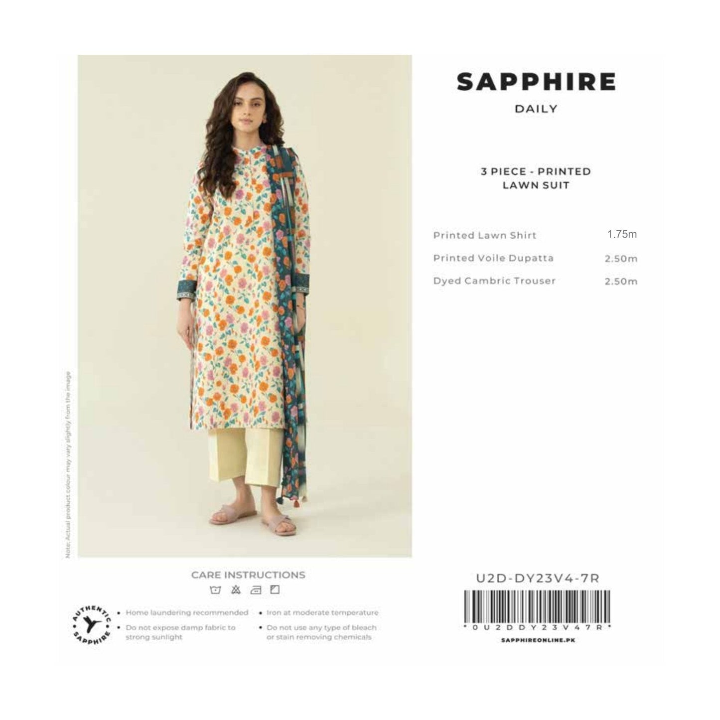 Sapphire 3PC Lawn 10 Suits