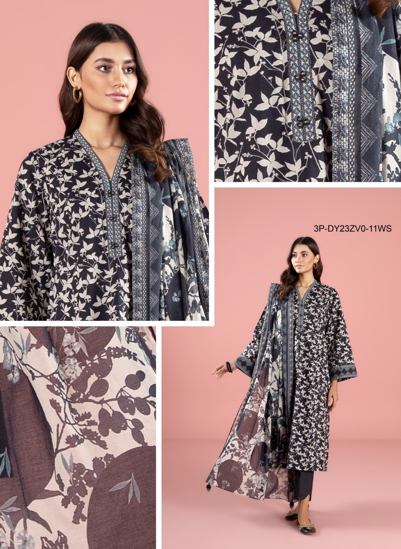 SAPPHIRE VOL-6 PRINTED LAWN (Set -Pack Of 10 Suits ) Market Boy