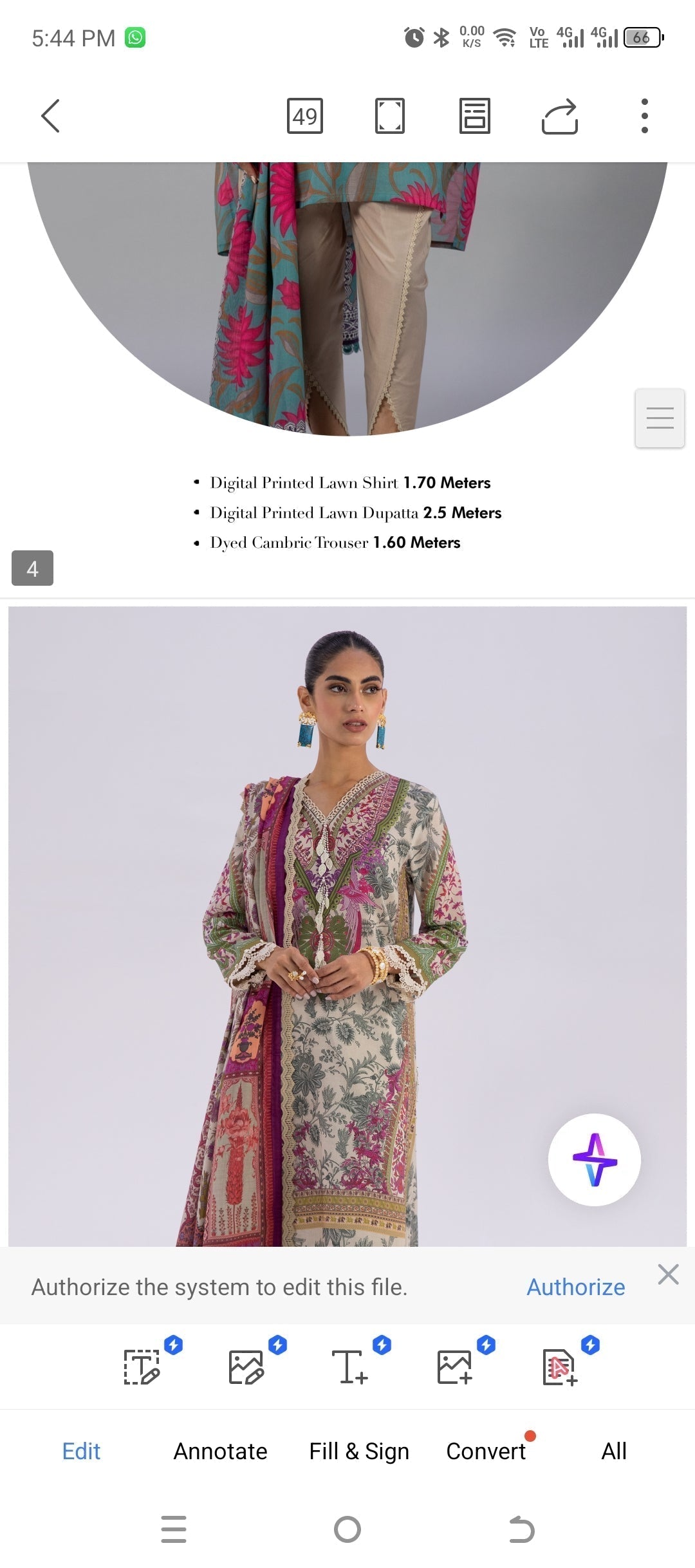 ORIGINAL SANA SAFINAZ 3-PC PRINTED LAWN (Set -Pack Of 5 Suits ) Category A Market Boy