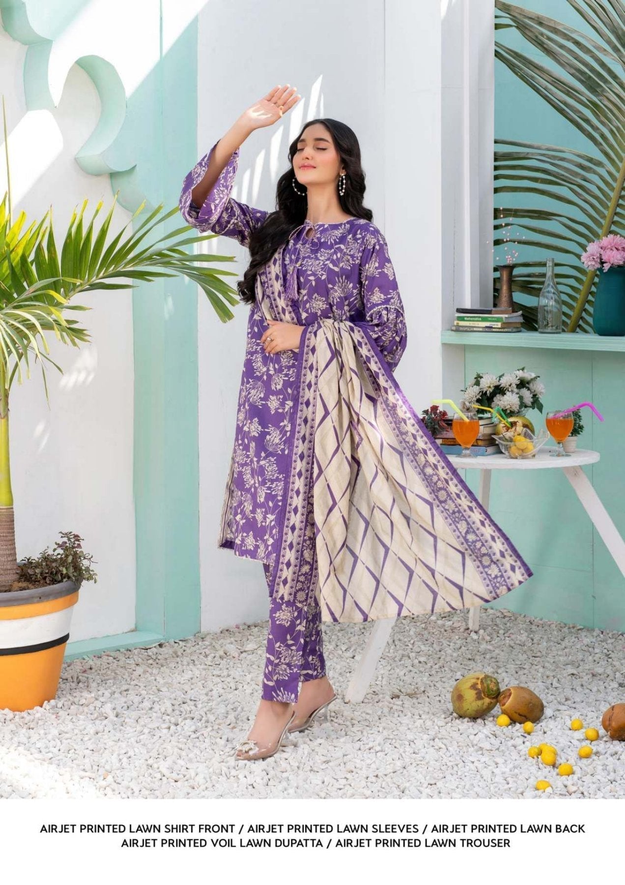 Zesh Separate Print Lawn (Set-Pack of 6 Suits)Category B Market Boy
