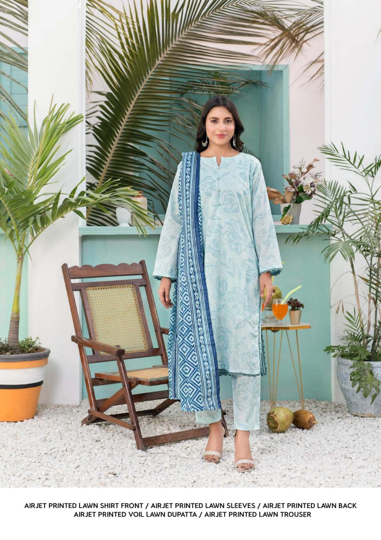 Zesh Separate Print Lawn (Set-Pack of 6 Suits)Category B Market Boy