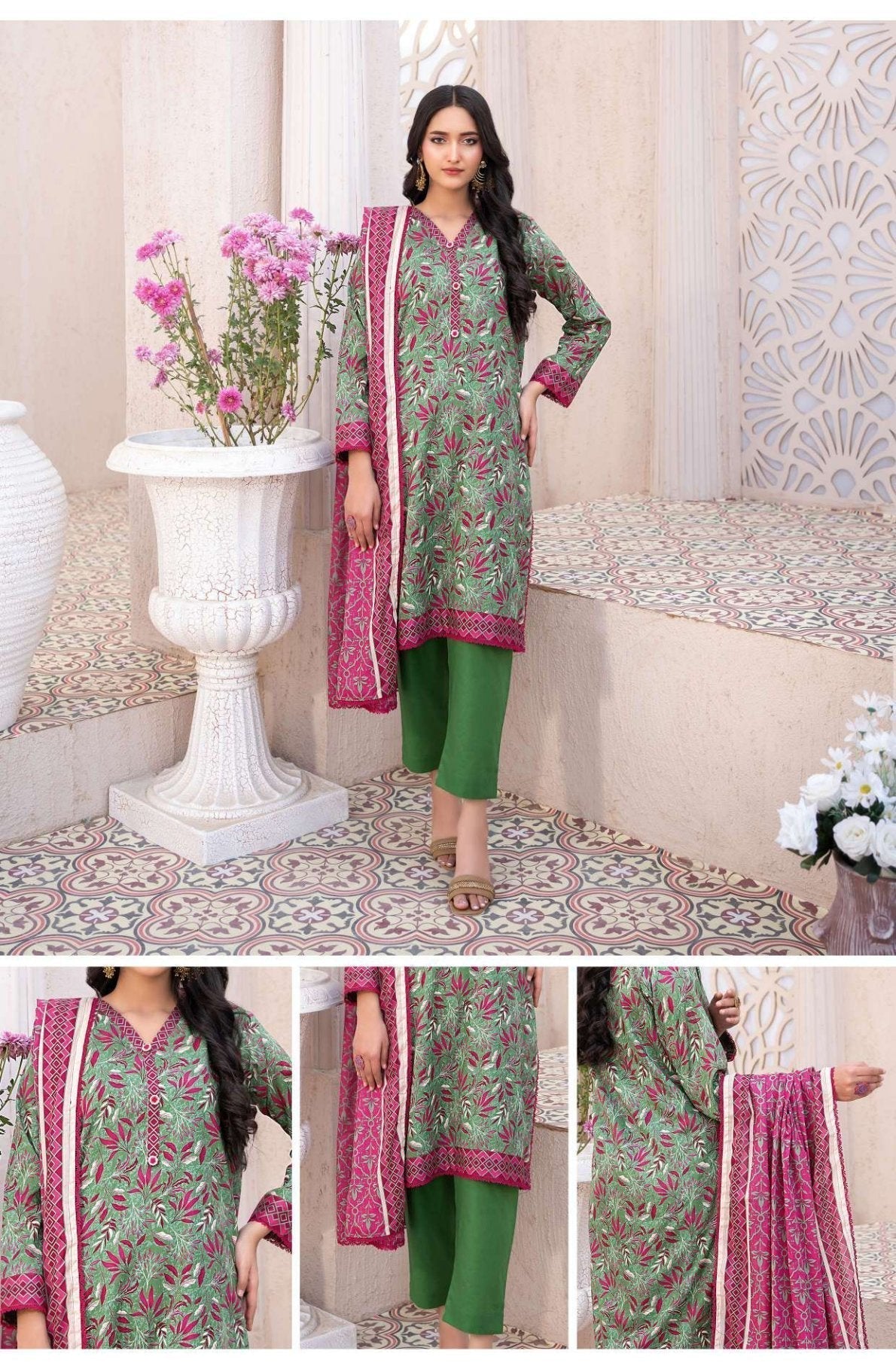 Original Brand Zesh Lawn Premium Quality (Set -Pack of 6 Suits ) Category A Market Boy