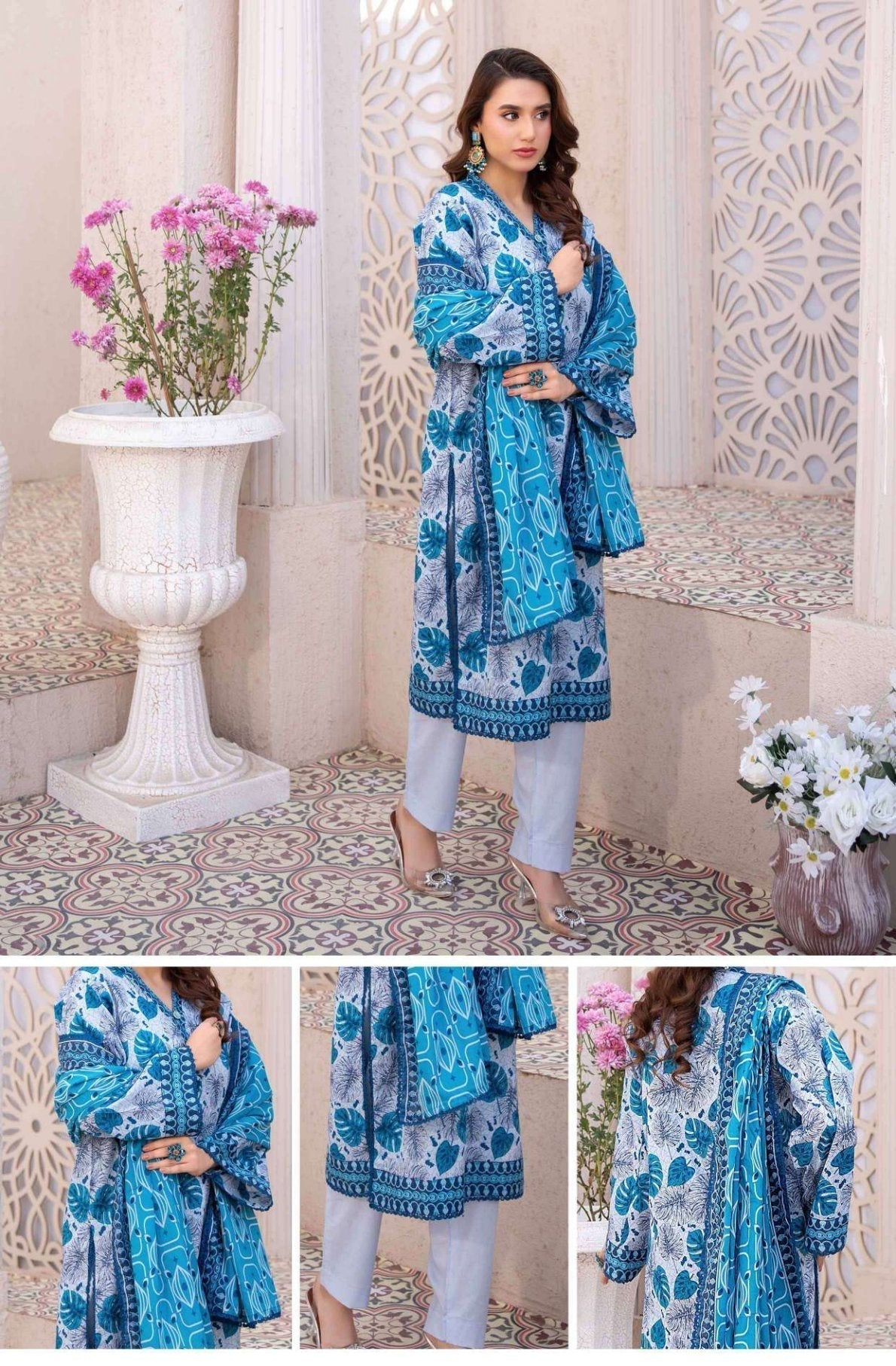 Original Brand Zesh Lawn Premium Quality (Set -Pack of 6 Suits ) CategoryB Market Boy