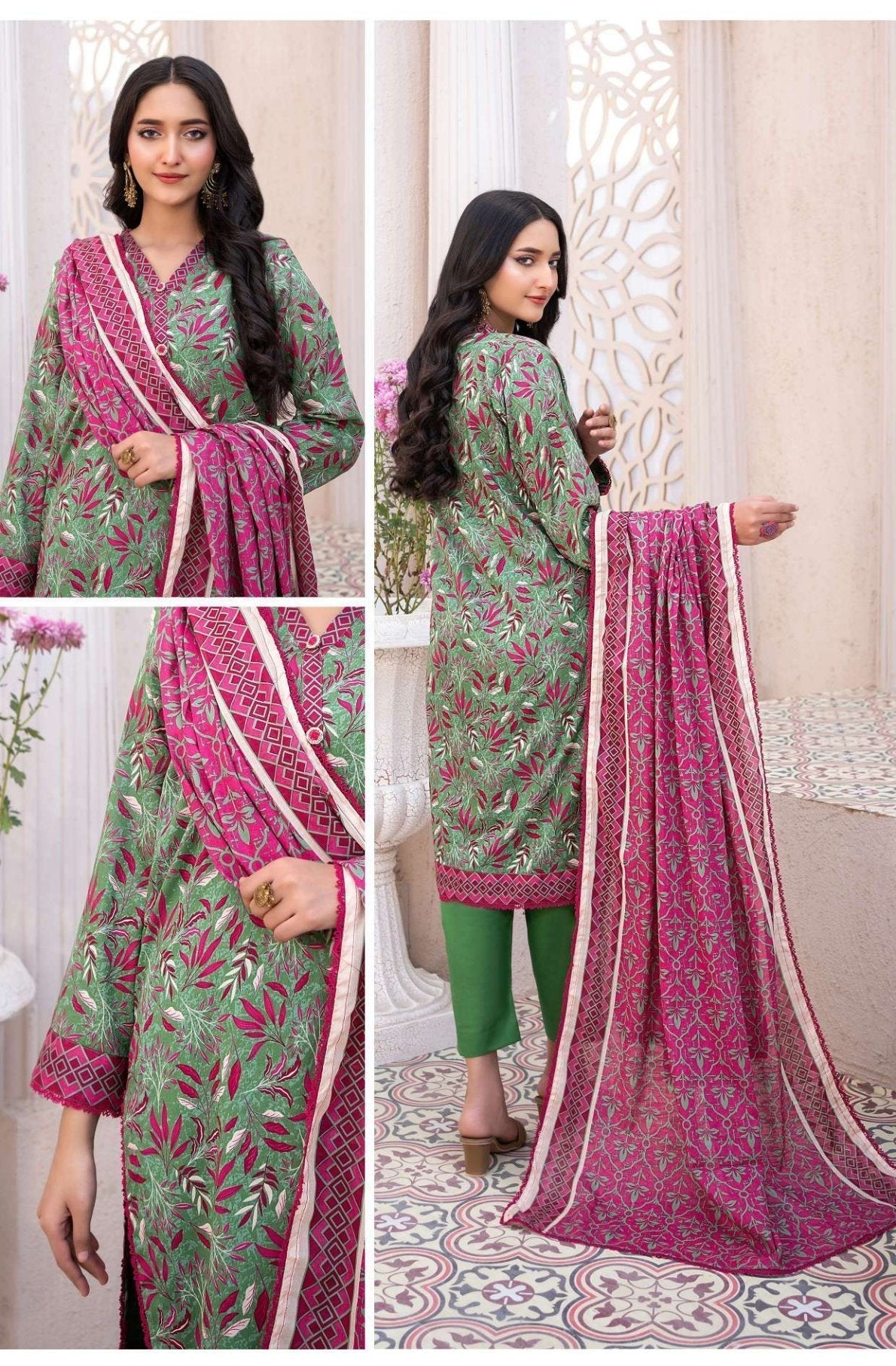 Original Brand Zesh Lawn Premium Quality (Set -Pack of 6 Suits ) Category A Market Boy