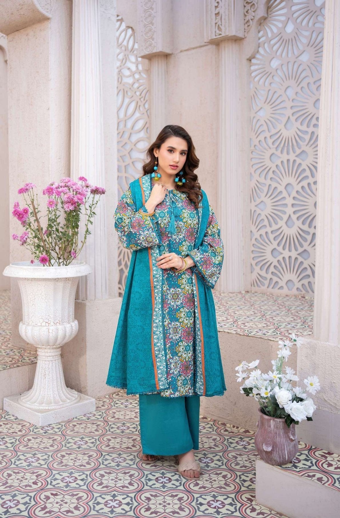 Original Brand Zesh Lawn Premium Quality (Set -Pack of 12 Suits ) Market Boy