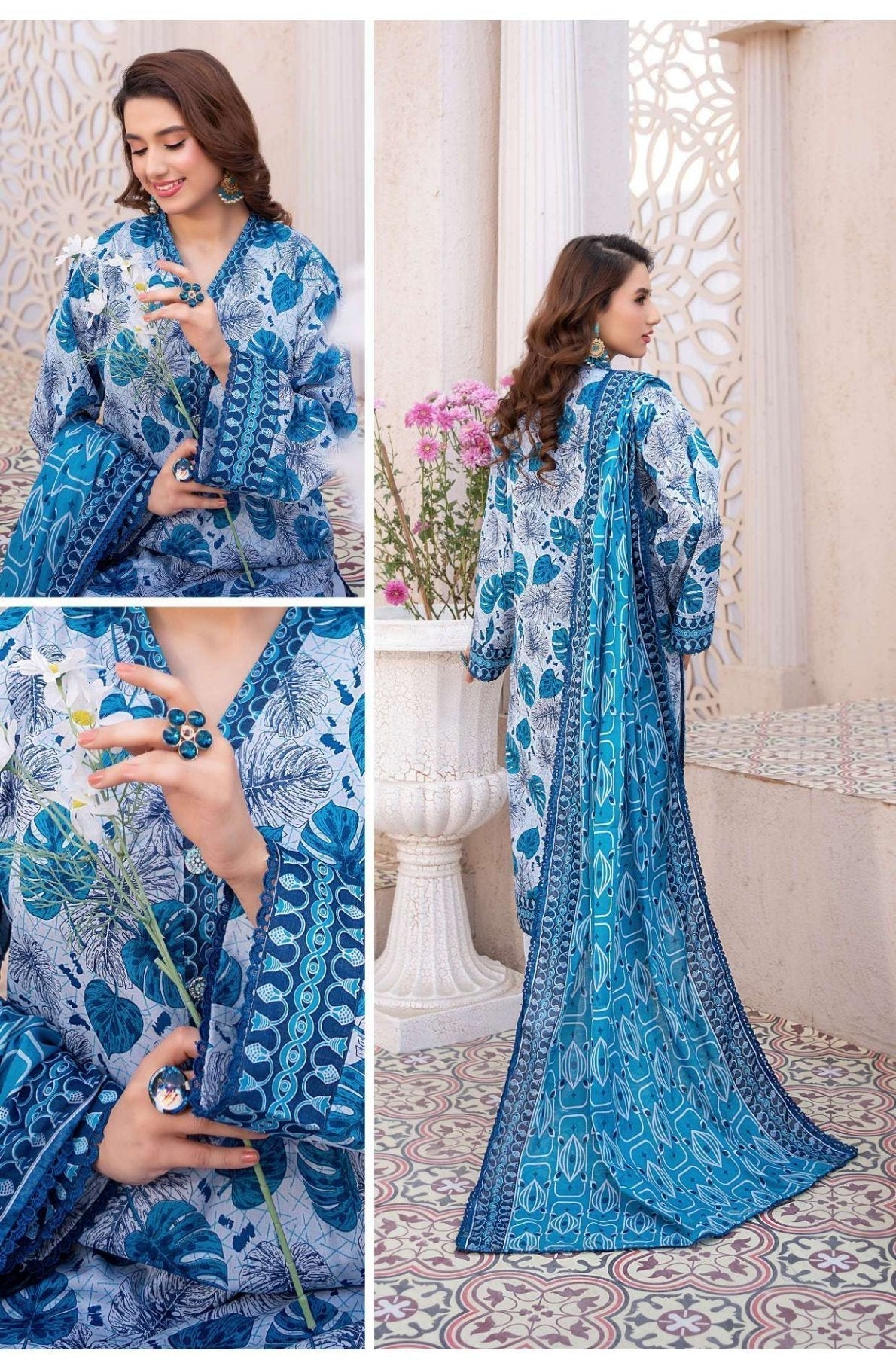 Original Brand Zesh Lawn Premium Quality (Set -Pack of 6 Suits ) CategoryB Market Boy