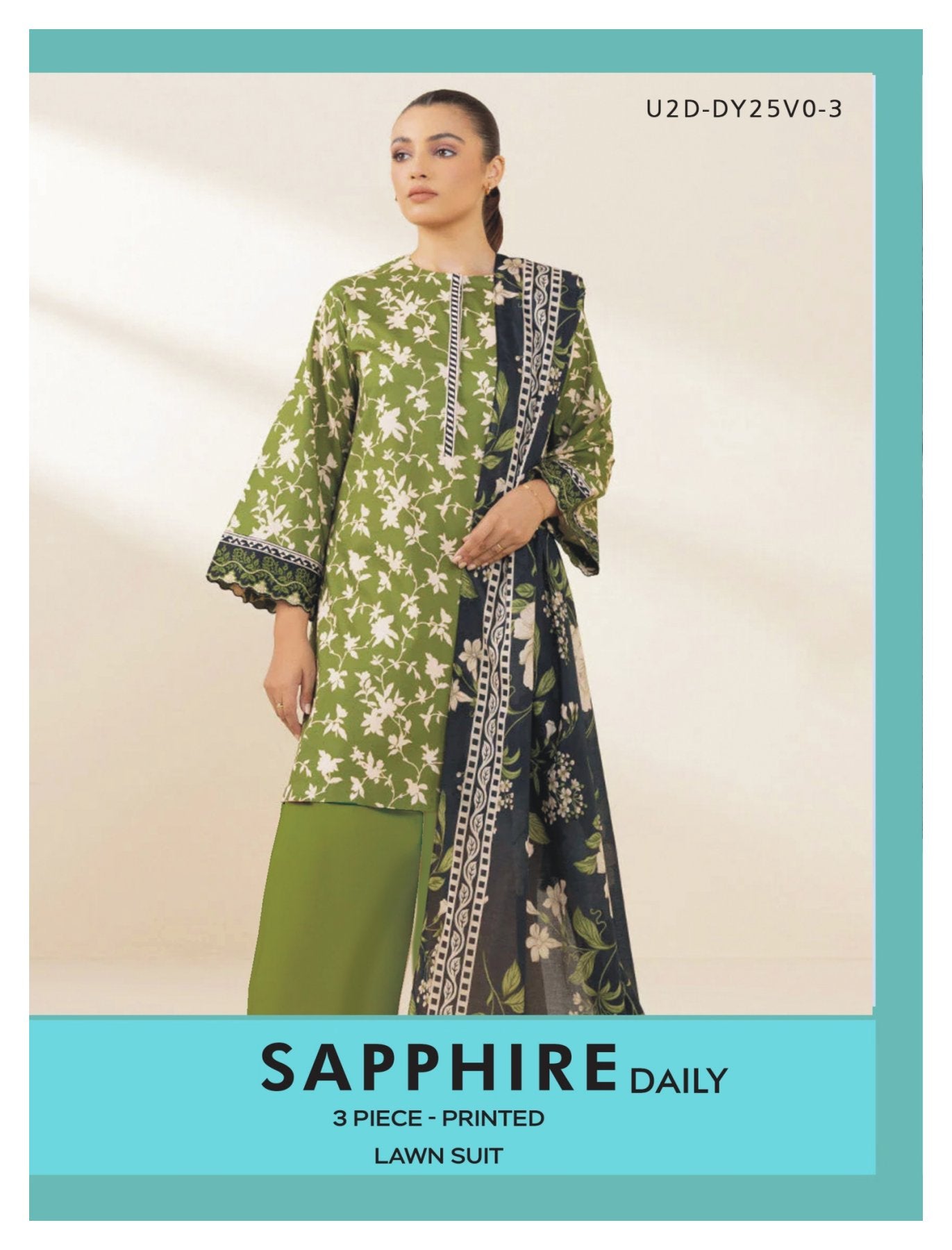 Sapphire 3-PC Vol-2 Printed Lawn 5 Suits Category B Market Boy