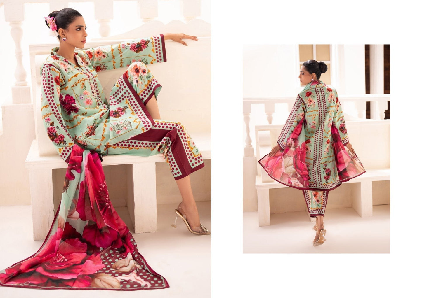 STELLA DIGITAL PRINTED LAWN (Set -Pack Of 5 Suits ) Category A Market Boy