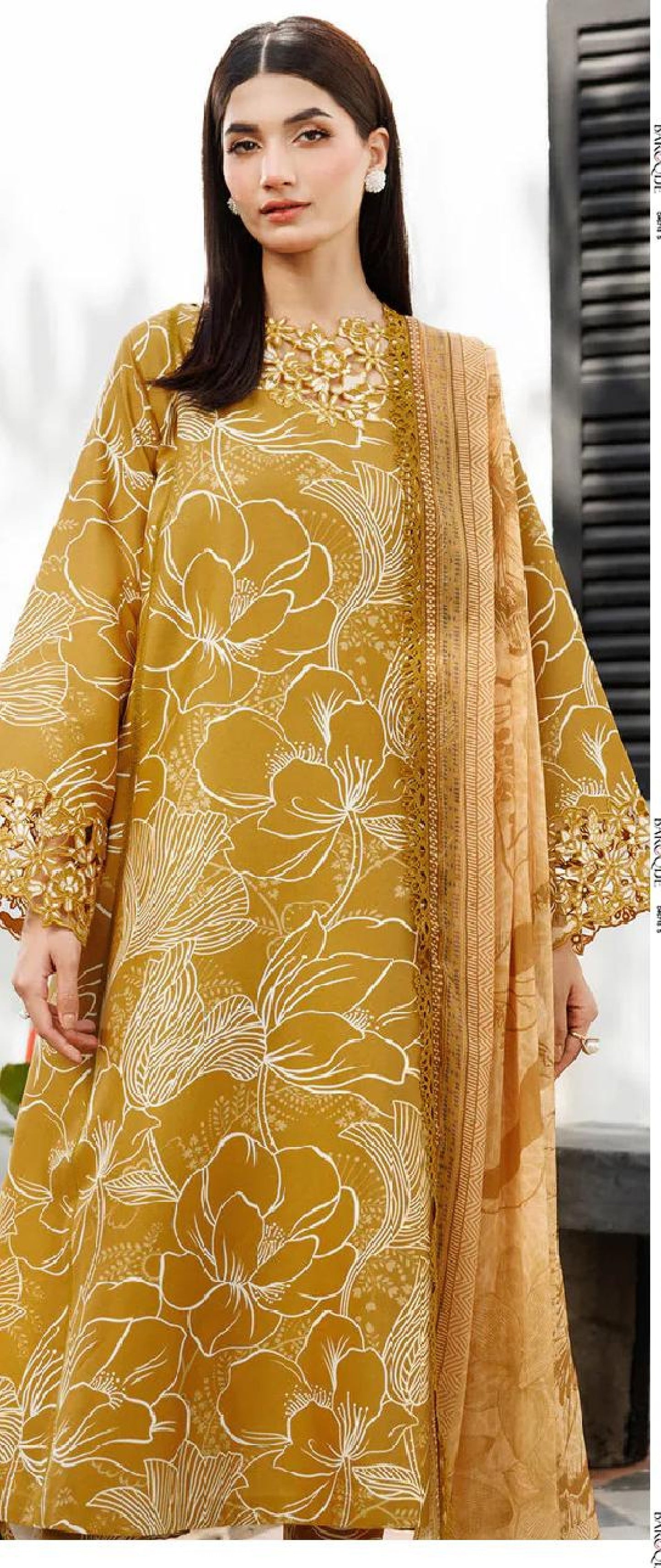 Baroque 3PC Khadder Print All Over (5 Suits)B