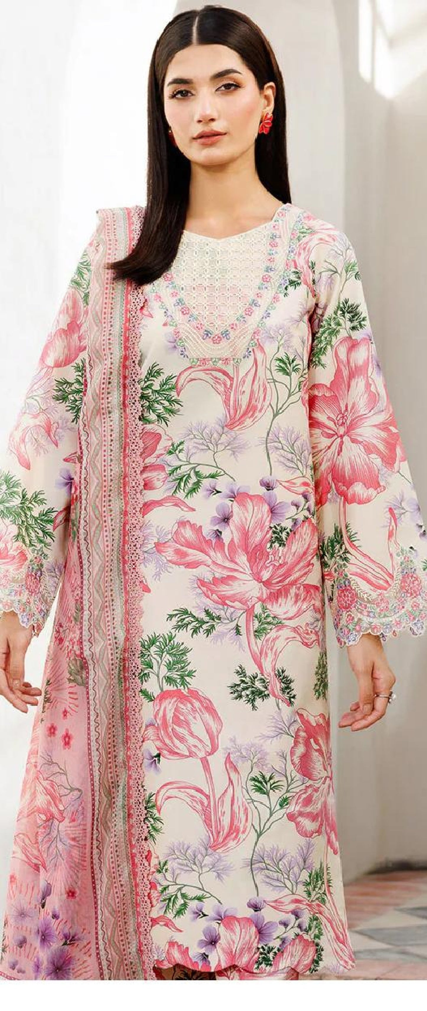 Baroque 3PC Khadder Print All Over (5 Suits)B