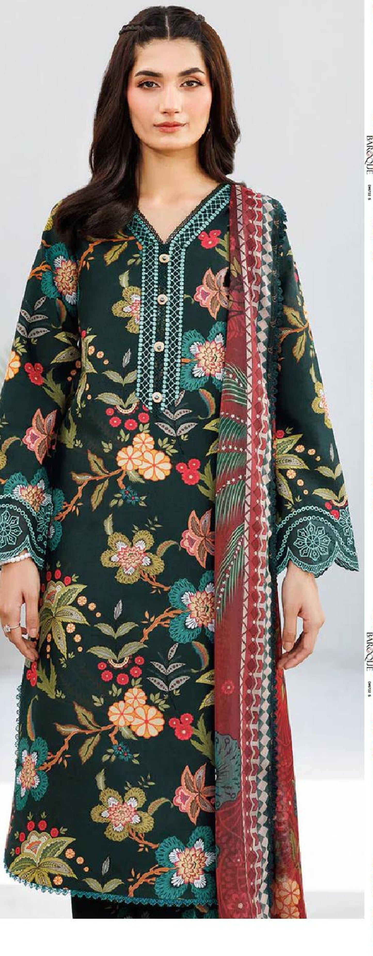 Baroque 3PC Khadder Print All Over (5 Suits)B