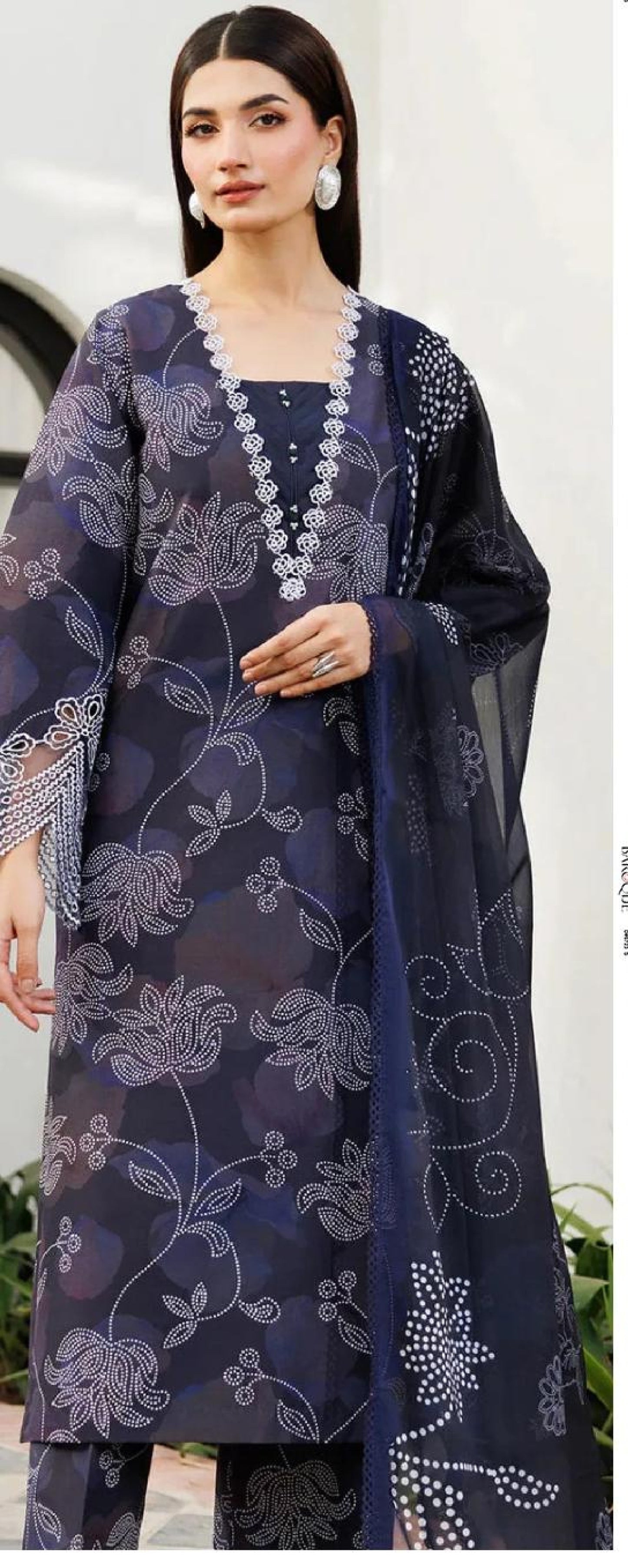 Baroque 3PC Khadder Print All Over (5 Suits)B