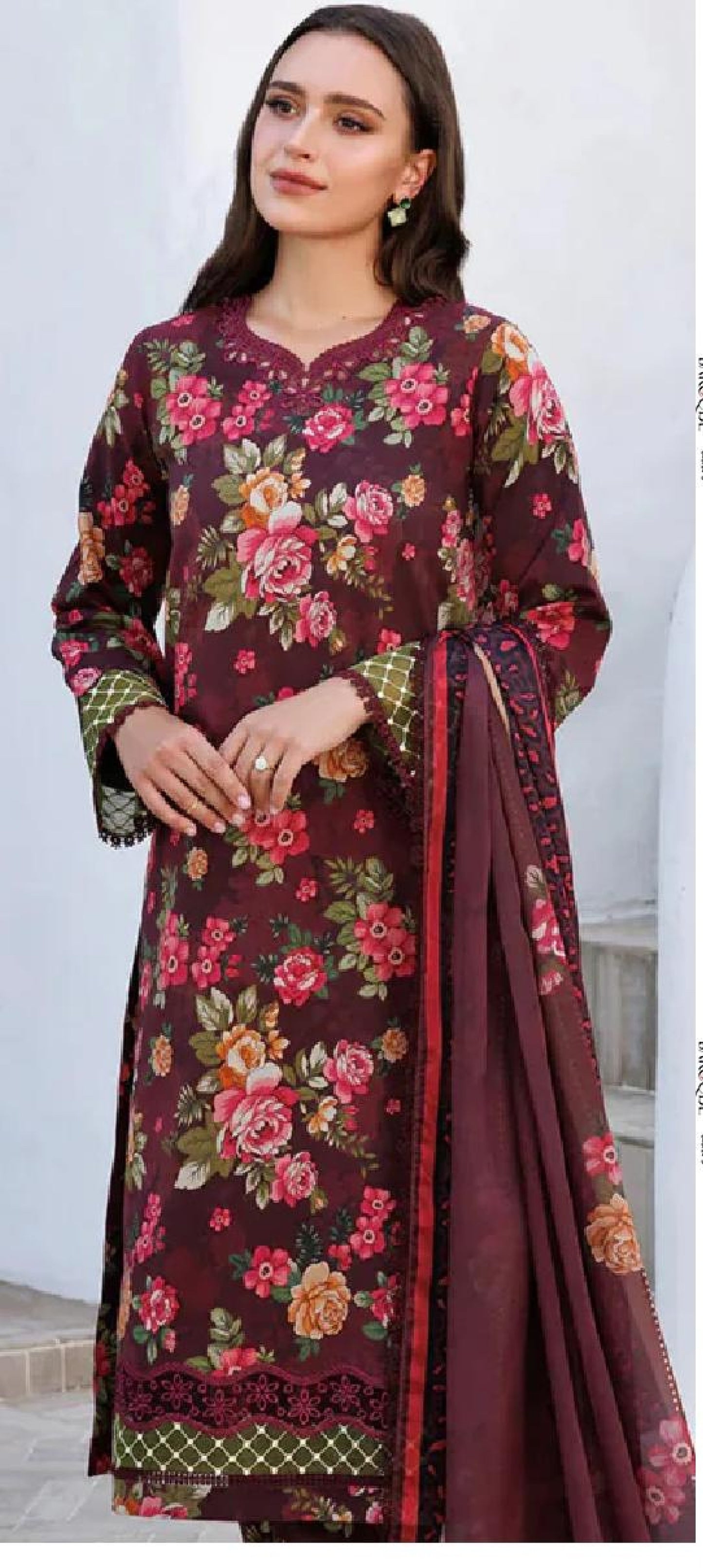 Baroque 3PC Khadder Print All Over (5 Suits)A