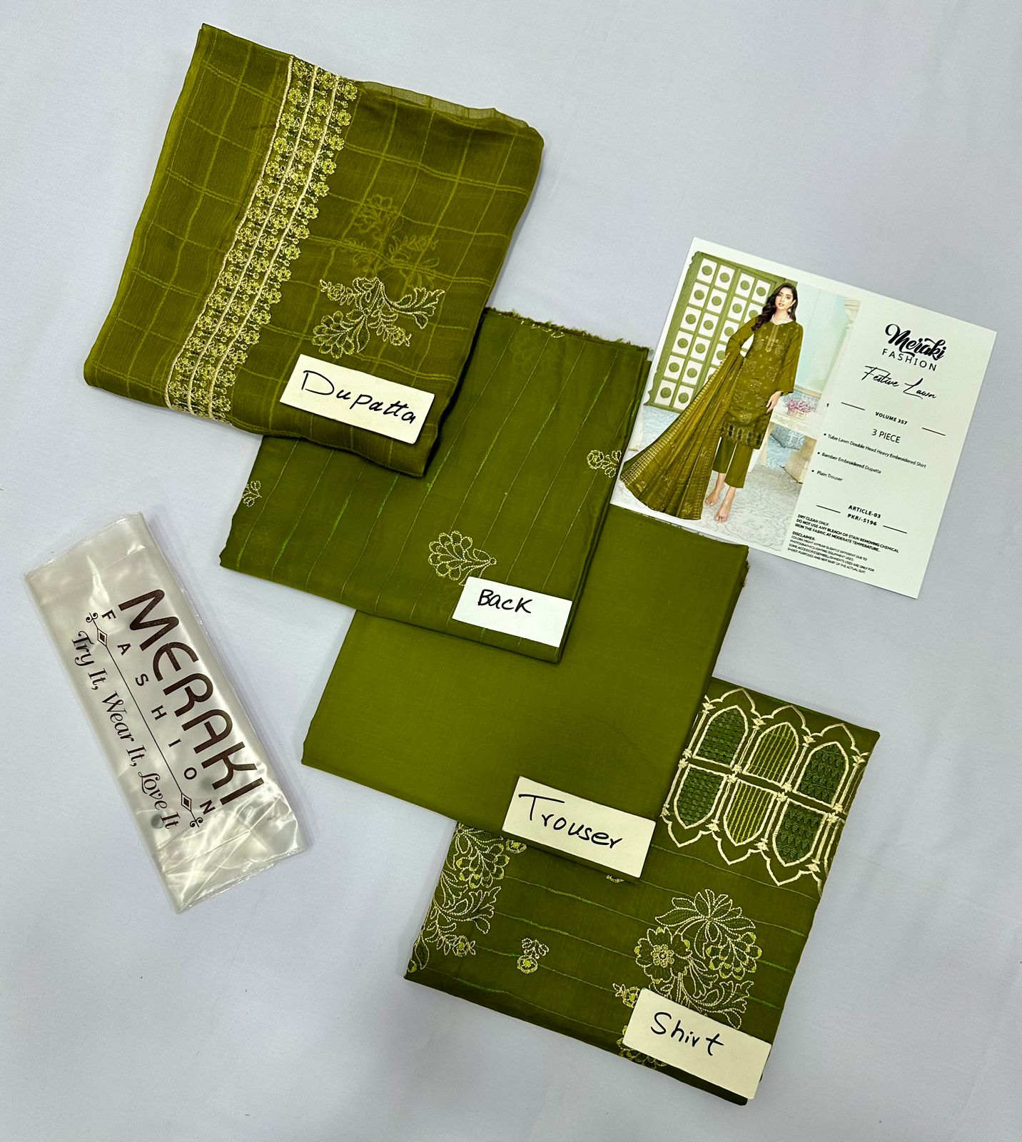 EMBROIDERY LAWN VOL 357 BAMBER DUPATTA (Set-Pack Of 7 Suits ) Market Boy