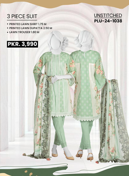 Panjnad J Printed Lawn 3-PC (Set -Pack Of 5 Suits ) Category B Market Boy